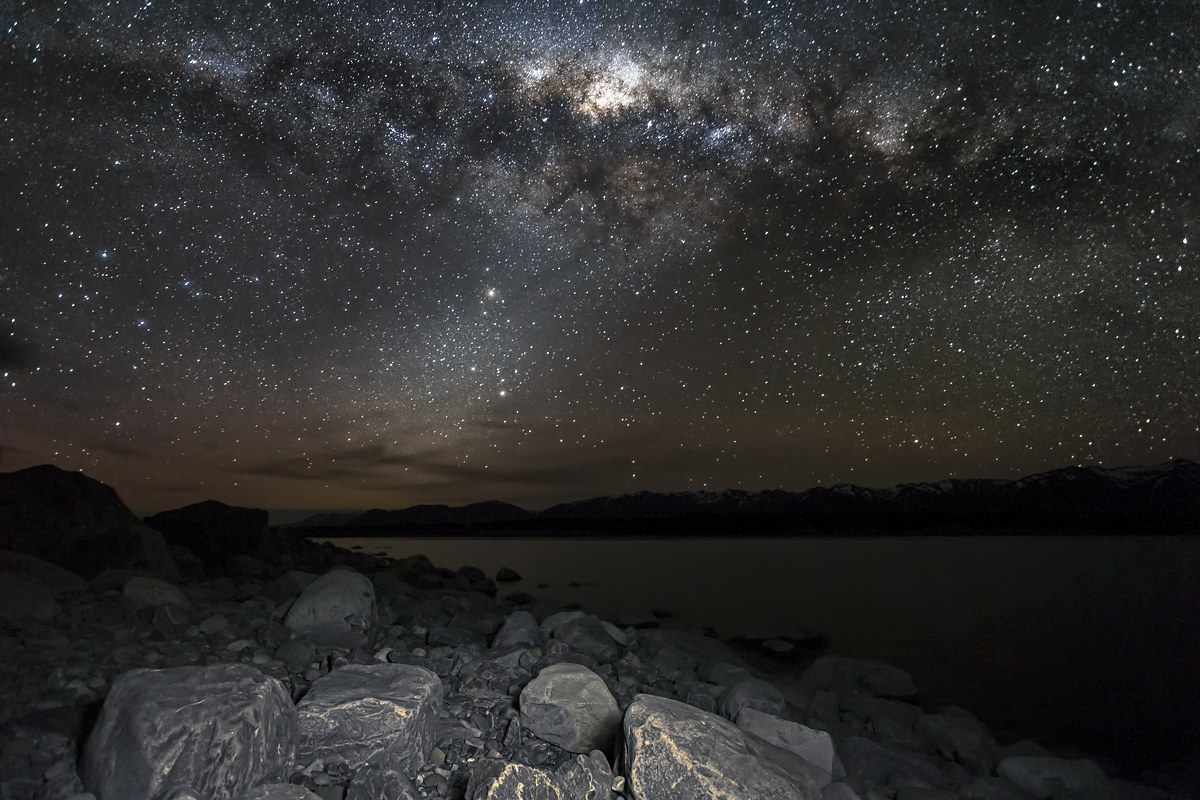 Via Lattea sopra il lago Pukaki