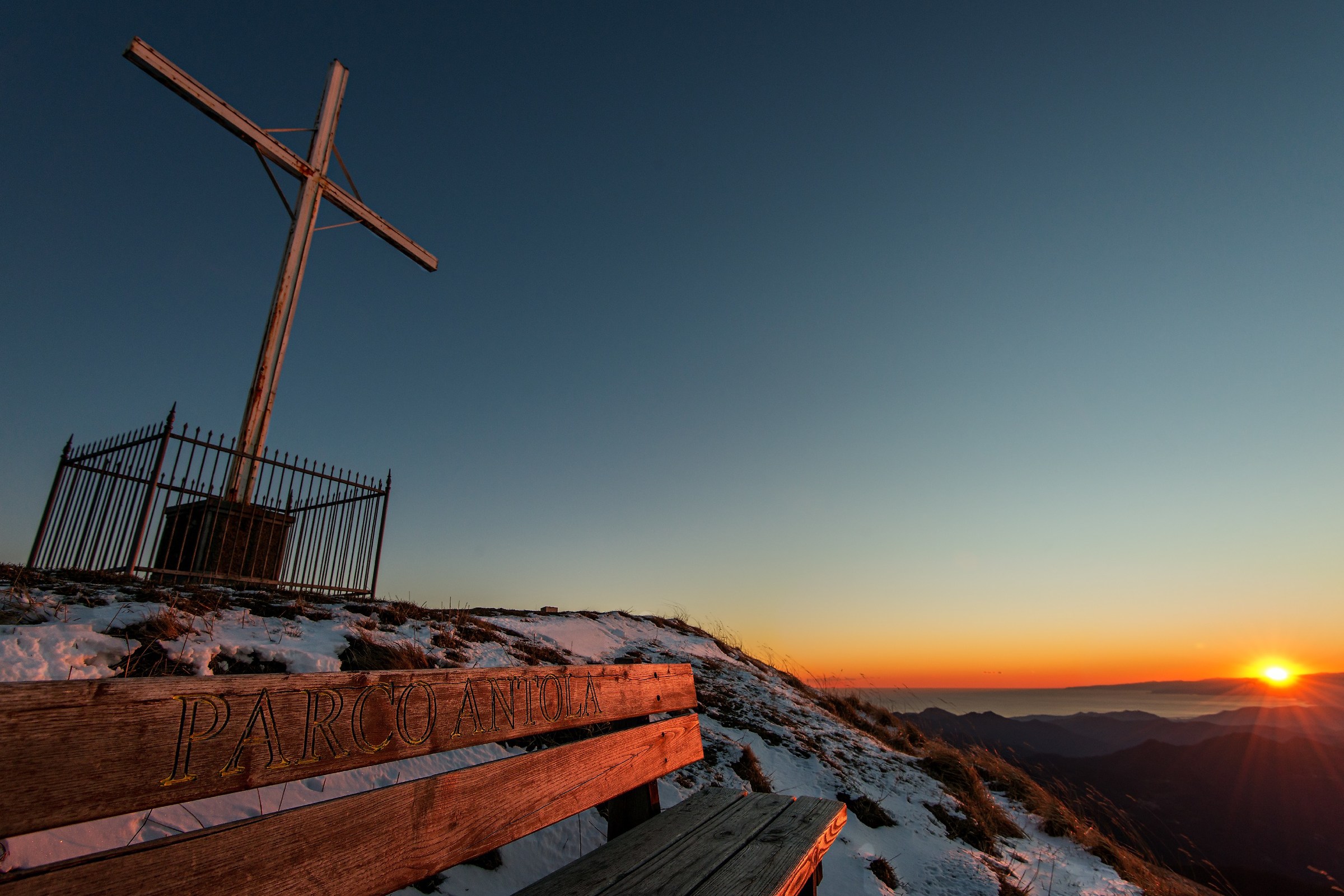 Tramonto dal Monte Antola