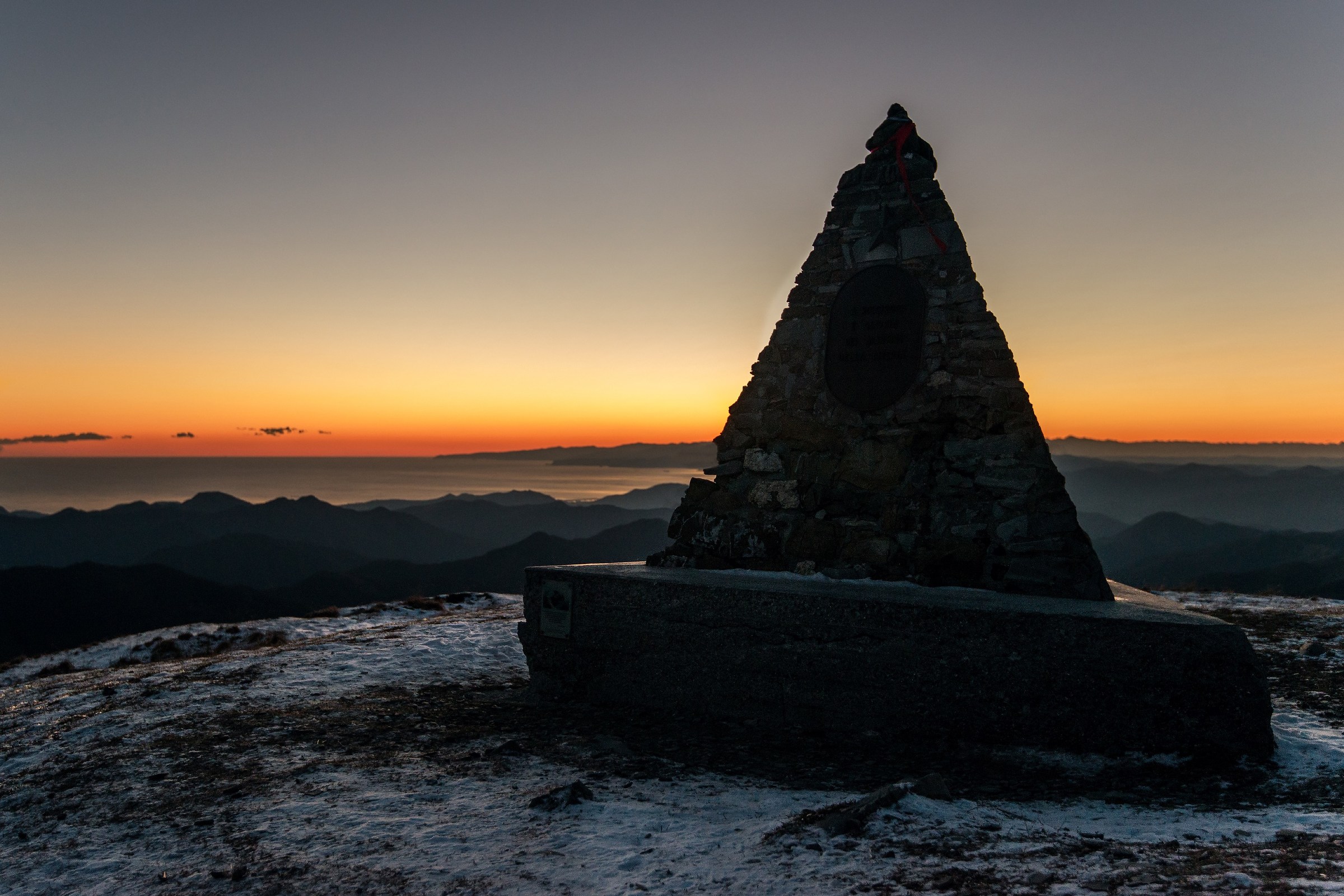 Tramonto dal Monte Antola