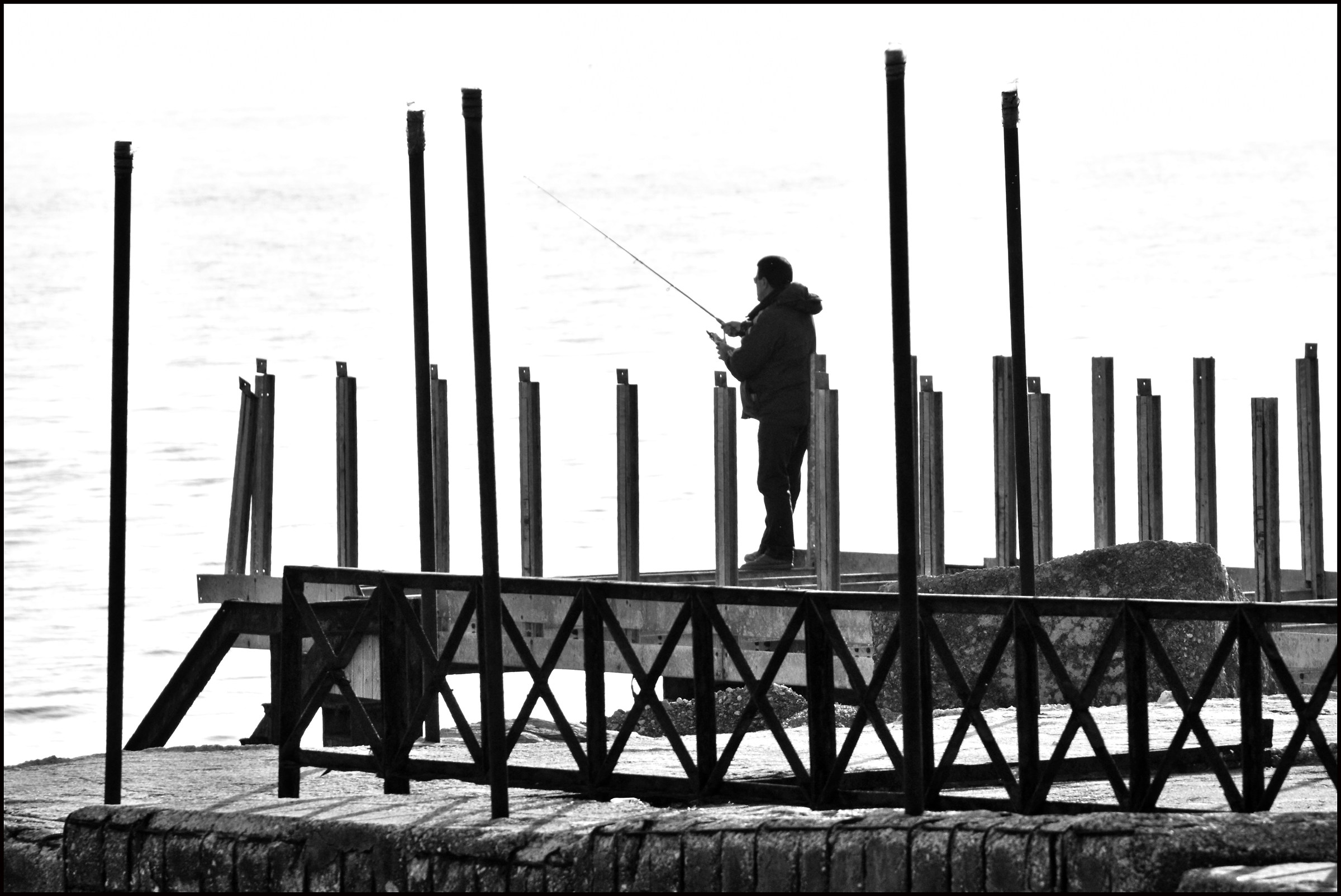 lone fisherman ...