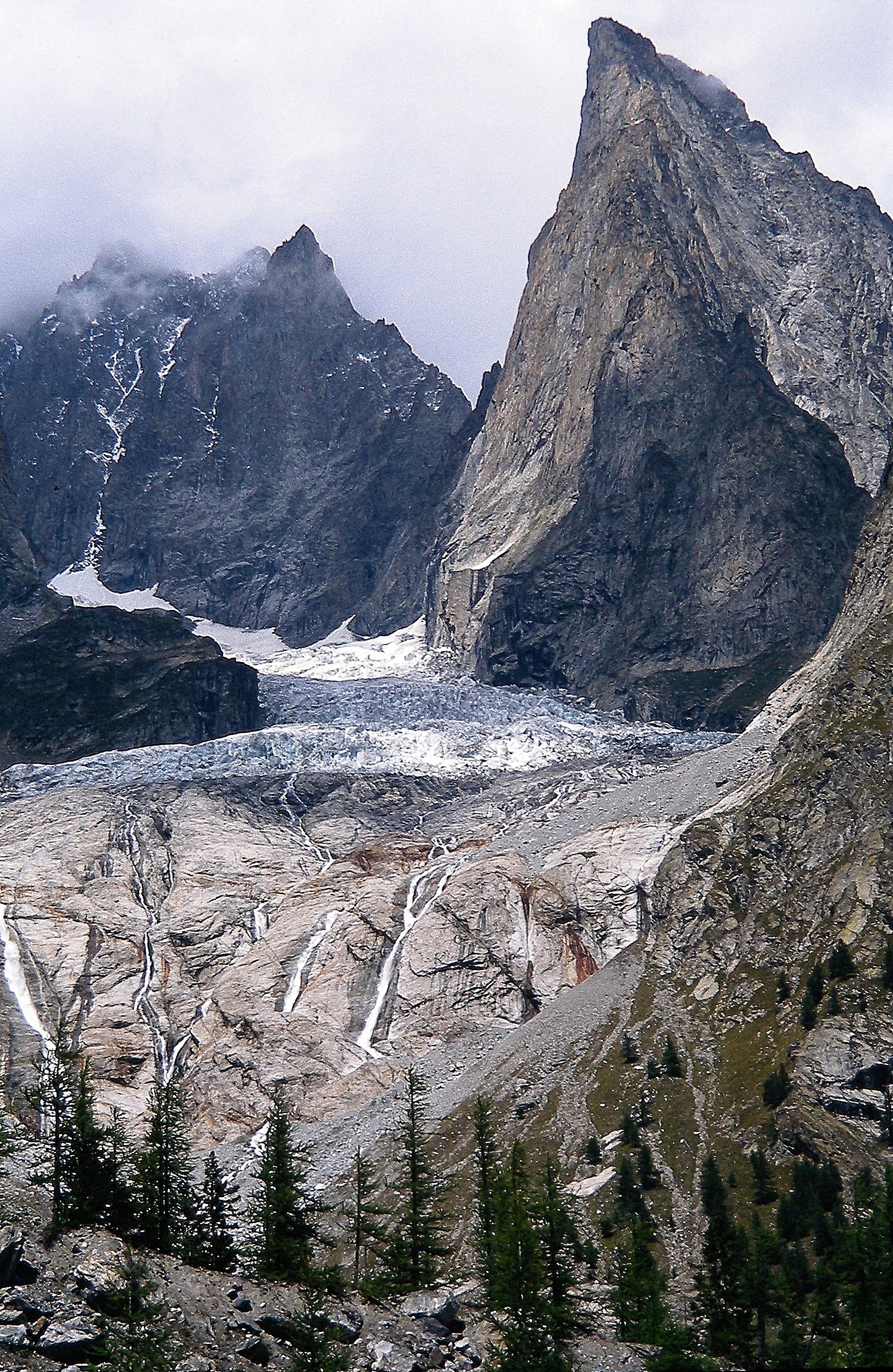Ghiacciaio del Freney - Aig. Blanche e Noire - 1993