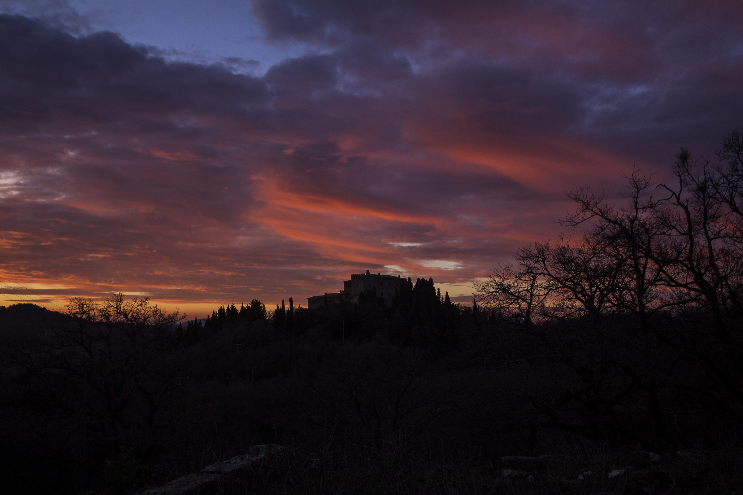 Tramonto sul castello