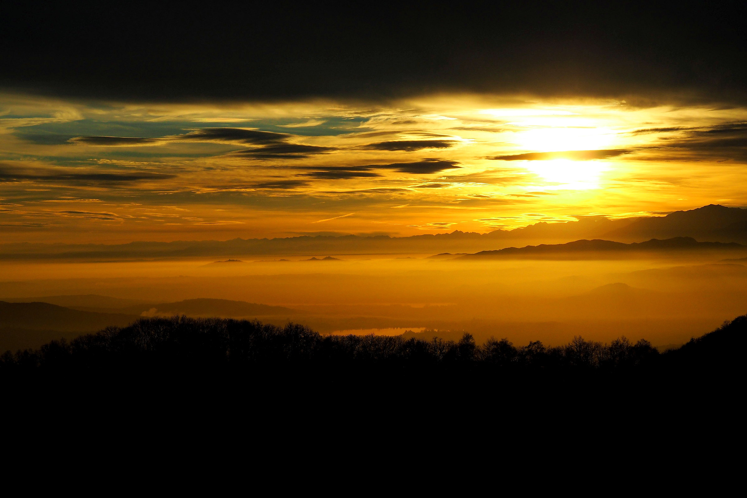 The farewell of the sun