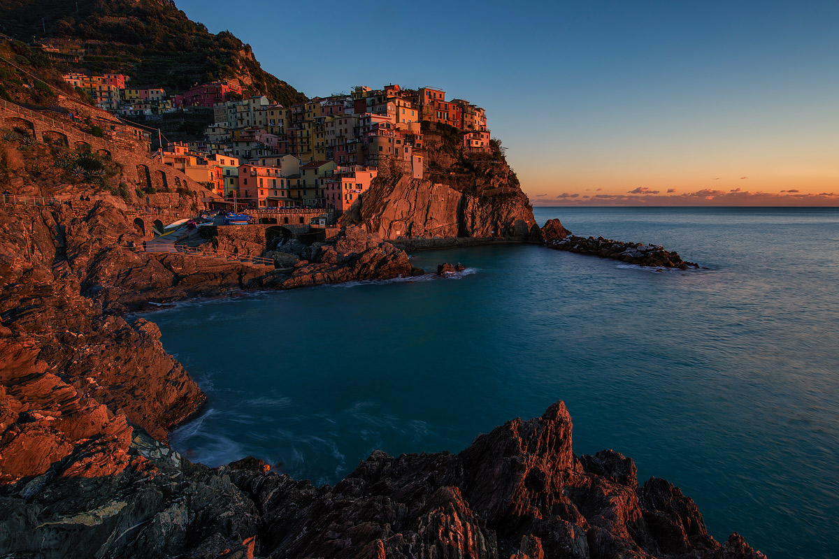 Manarola al tramonto