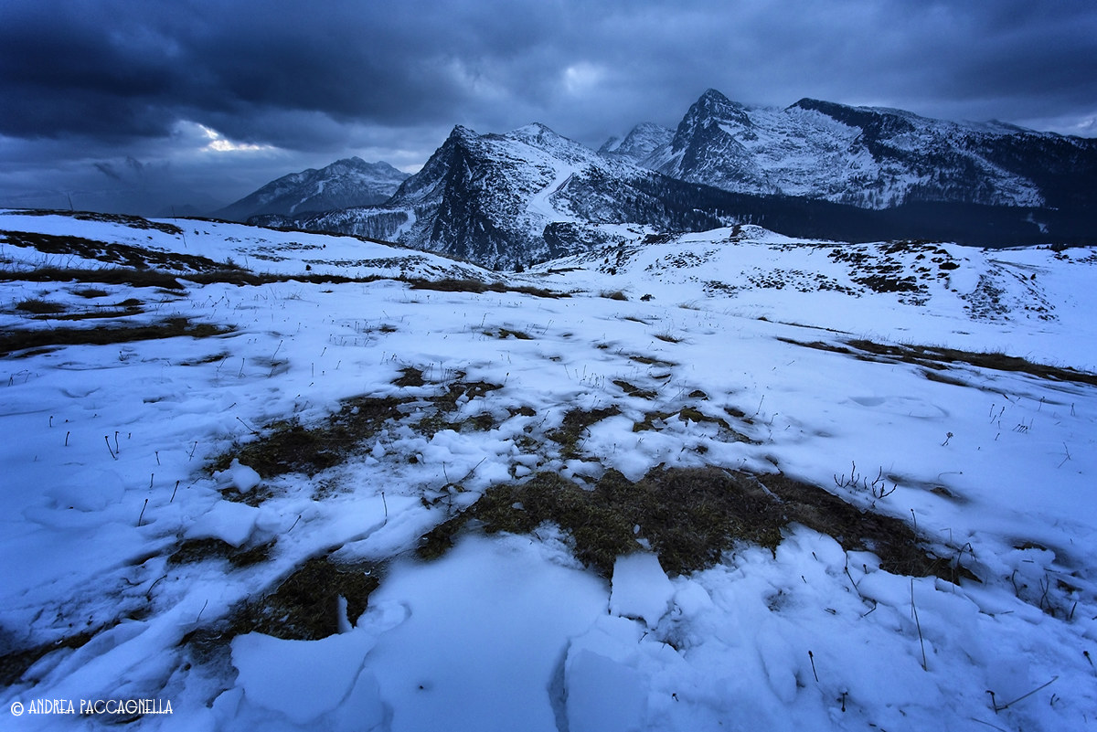View ice from Passo Rolle