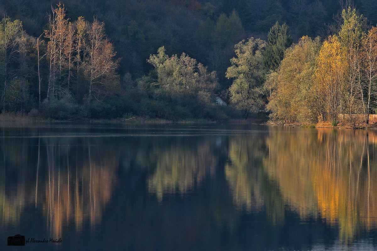 Autumn Reflections on Lake Ghirla