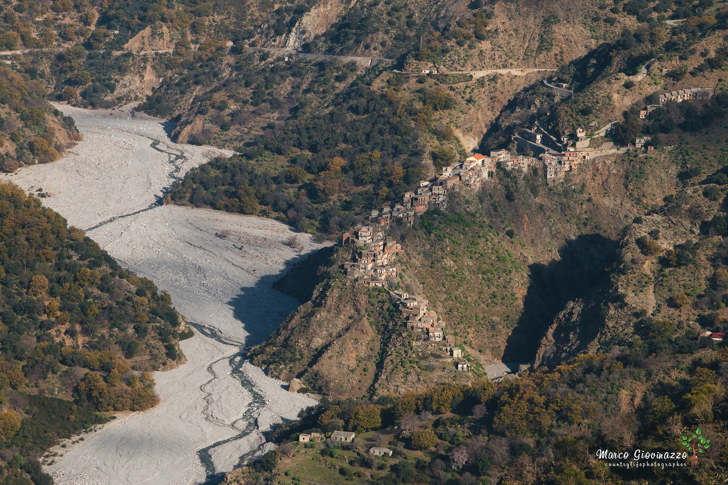 The abandoned village of Roghudi and Fiumara Amendolea