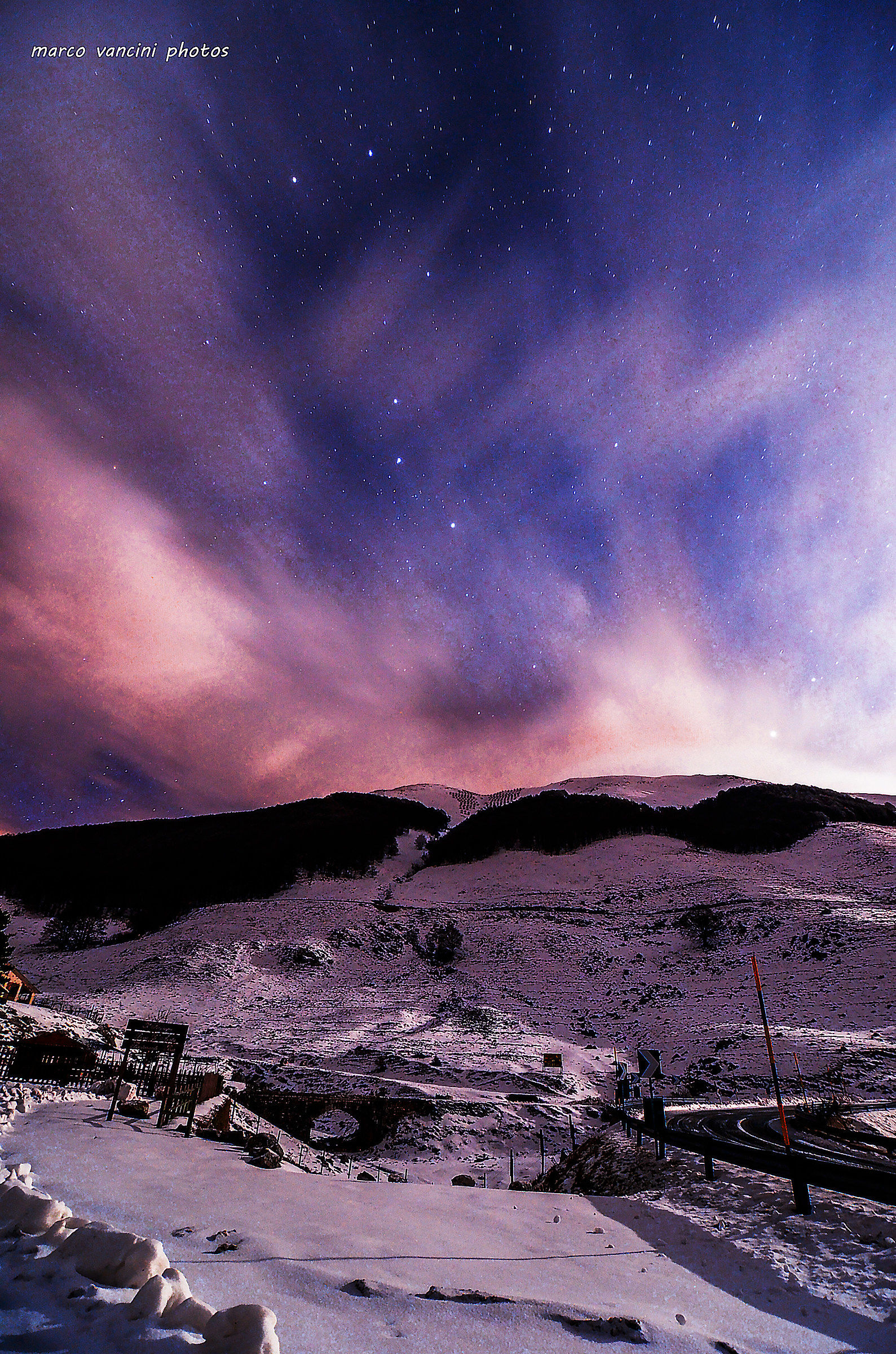 starry sky in the National Park of Abruzzo