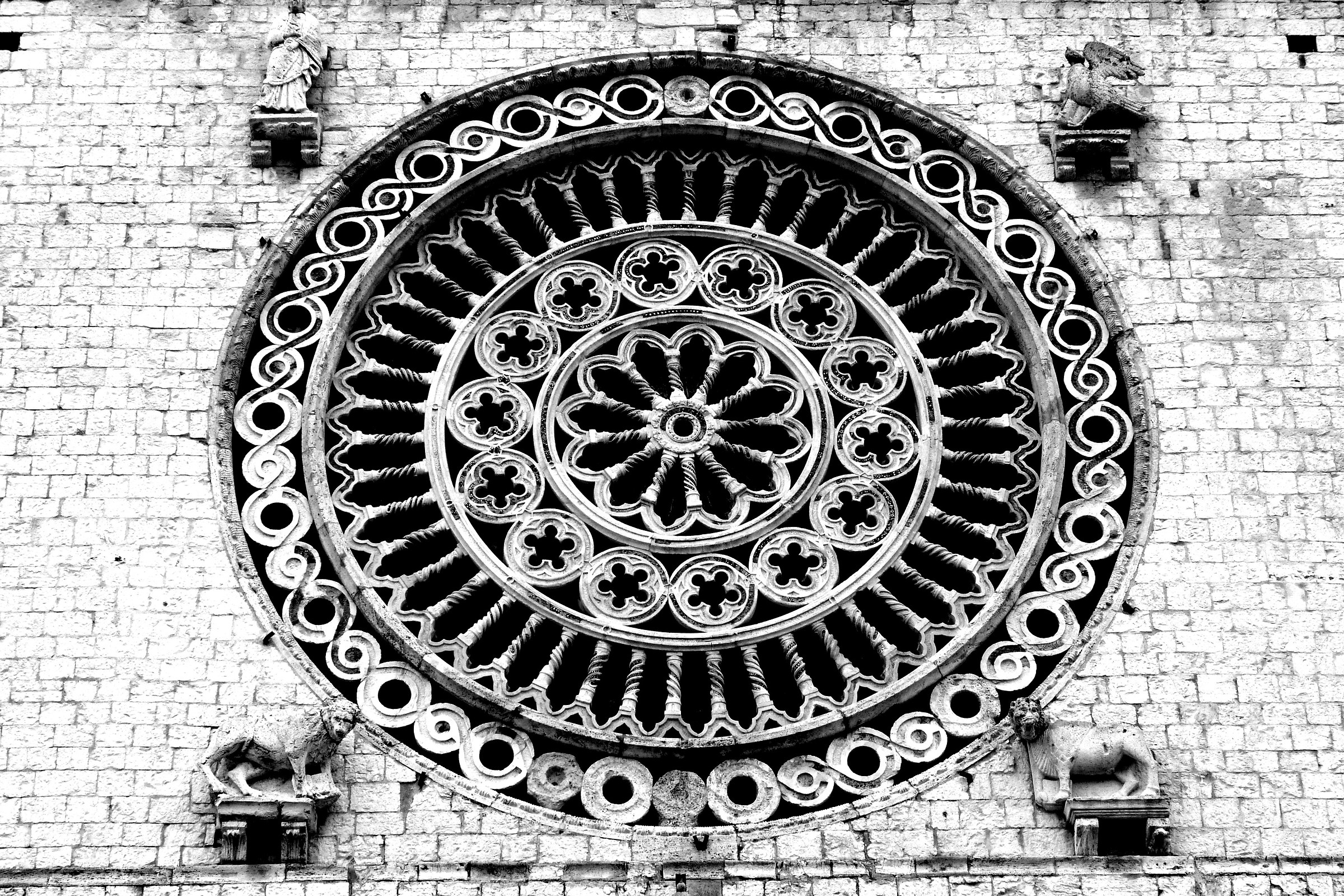 Rose window Basilica of St. Francis - Assisi