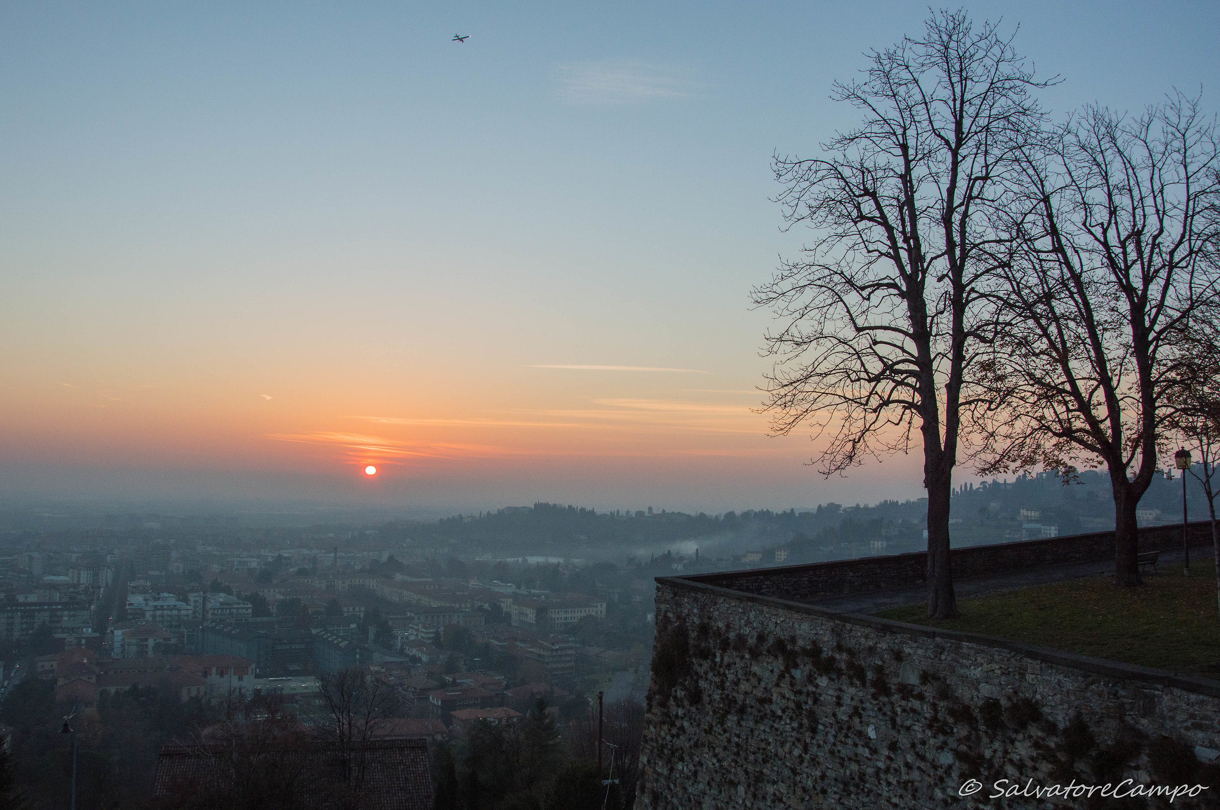 Sunset on Bergamo