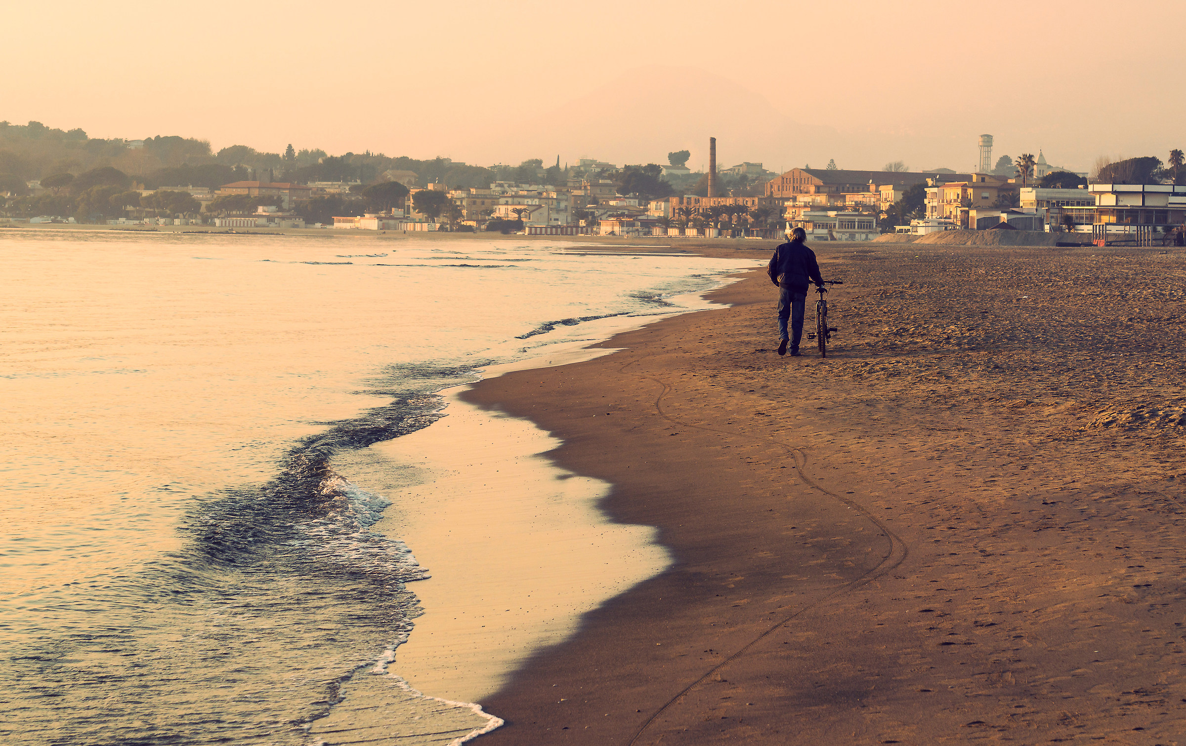 Walking ... by bike.
