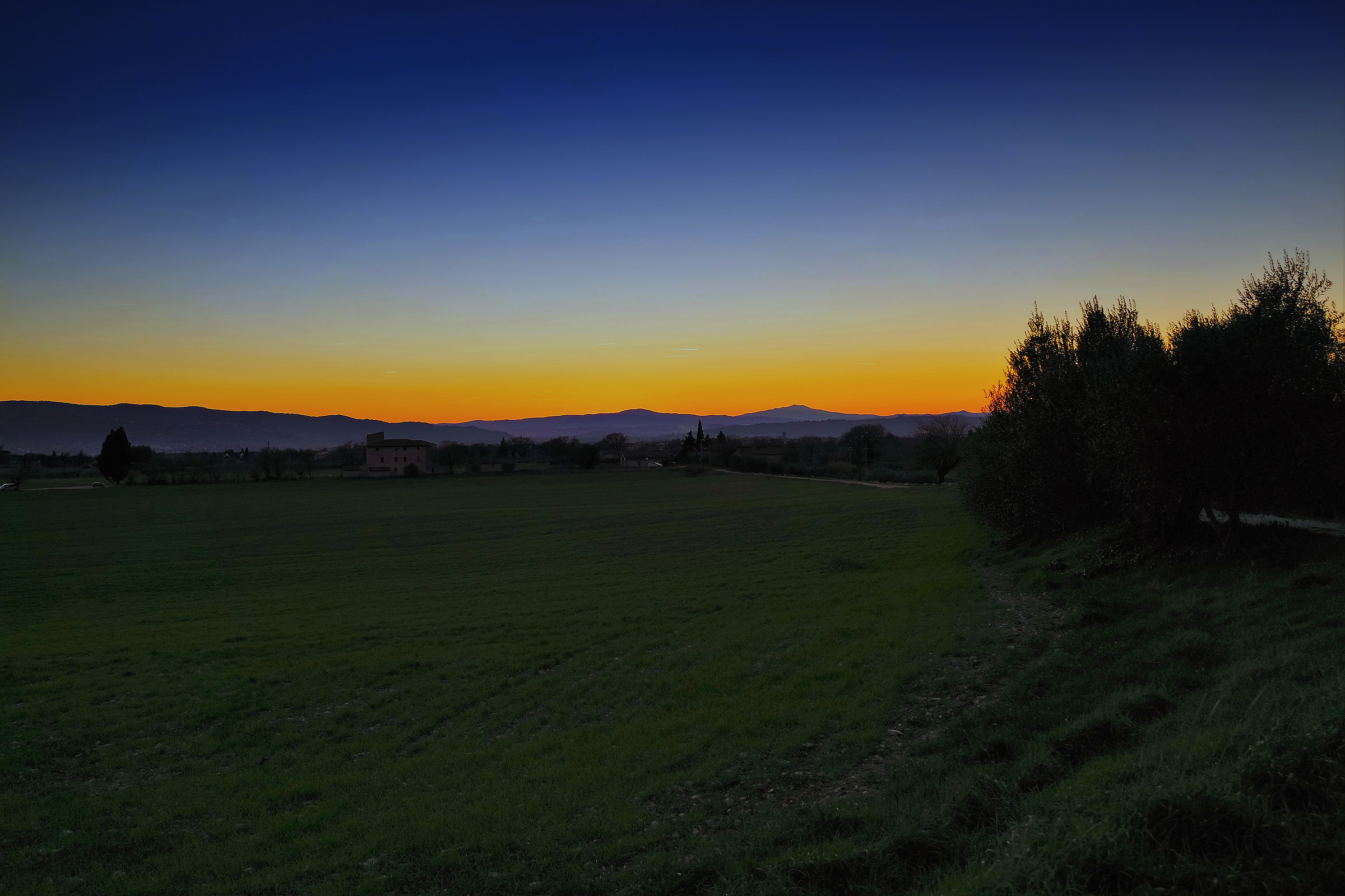 Blue hour from Assisi