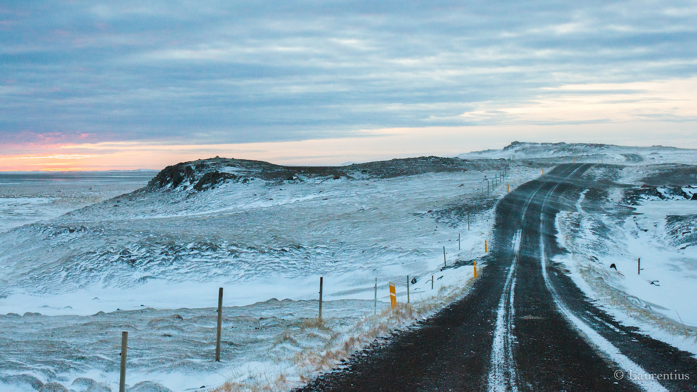 Snaefellsnes, wind and snow