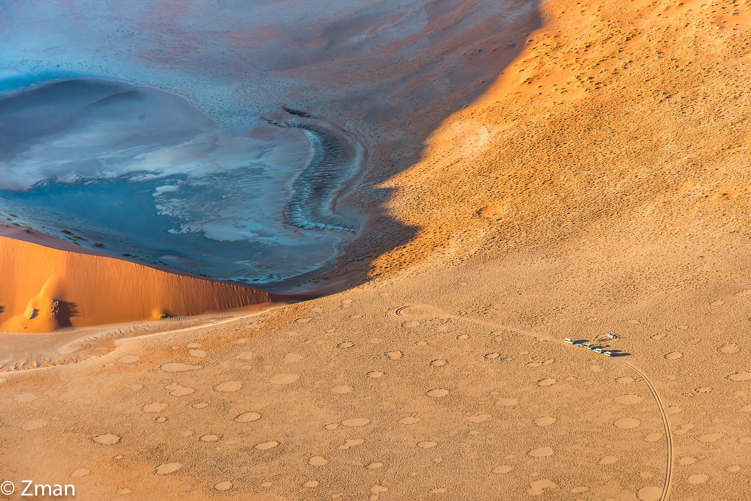 Aerial View of the Dune and The Desert