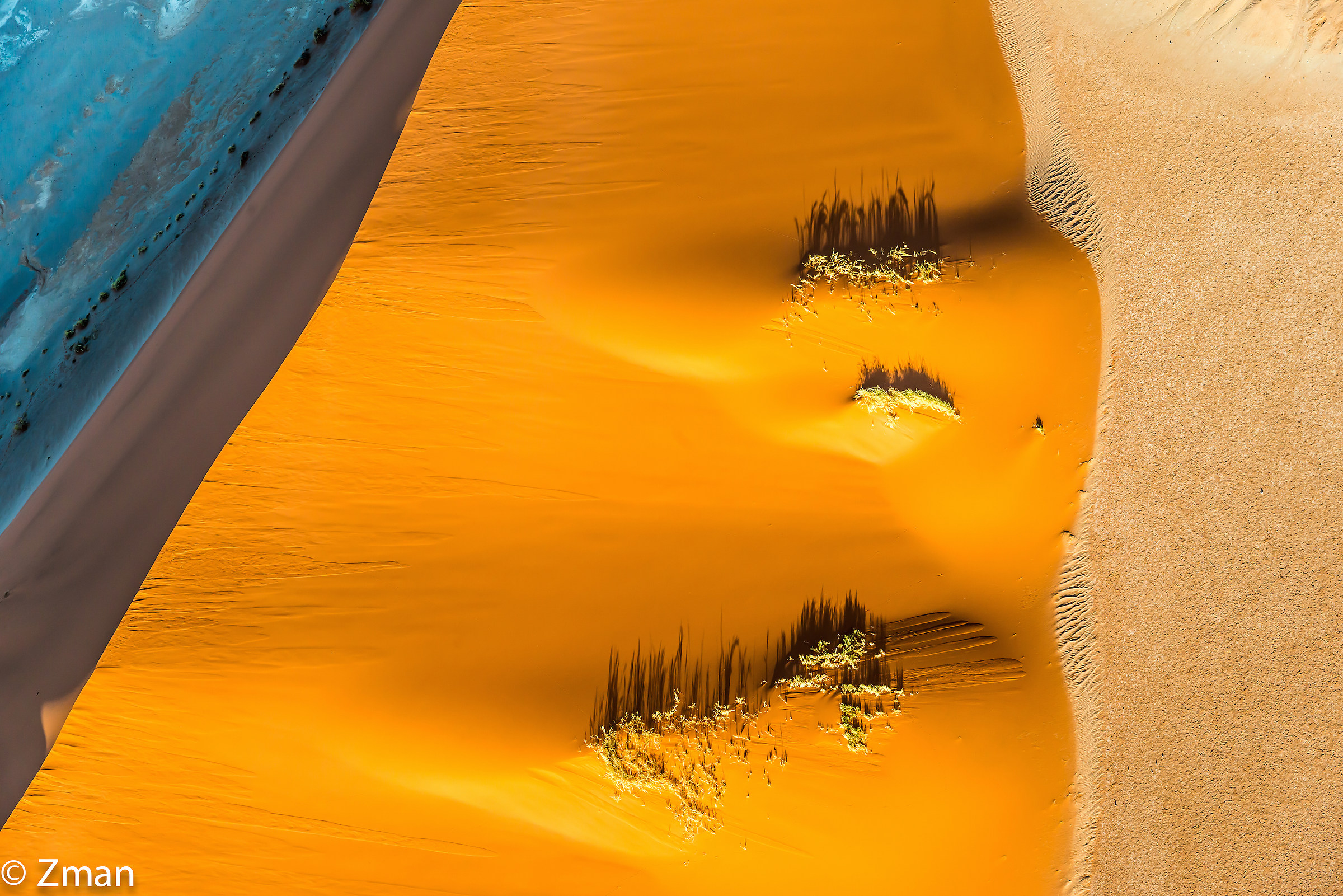Aerial View of the Dune and The Desert