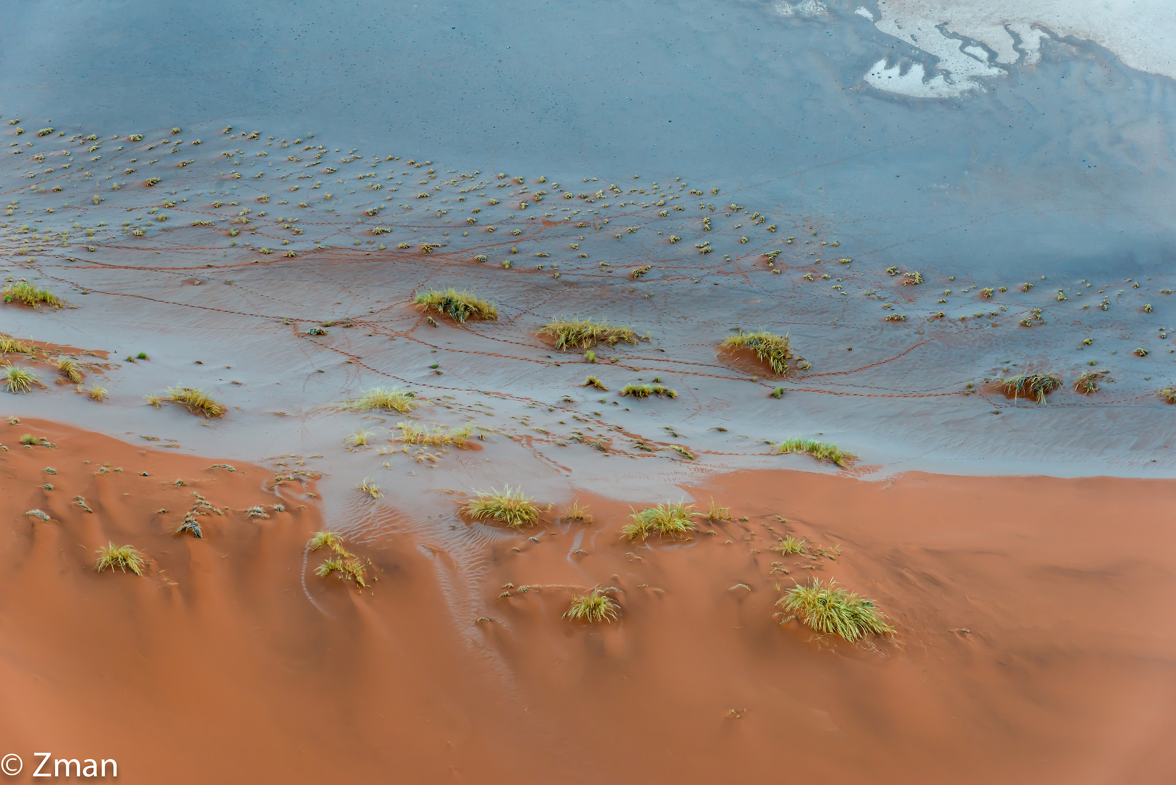 Aerial View of the Dune and The Desert