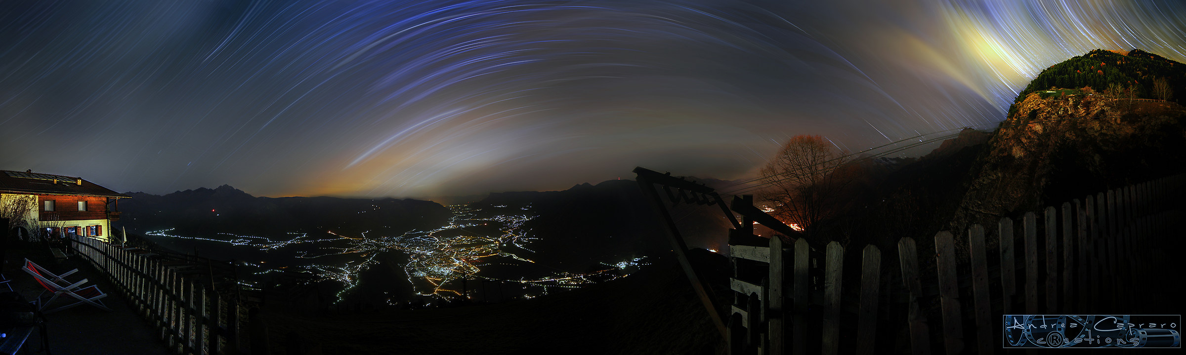 Pano Startrail.
