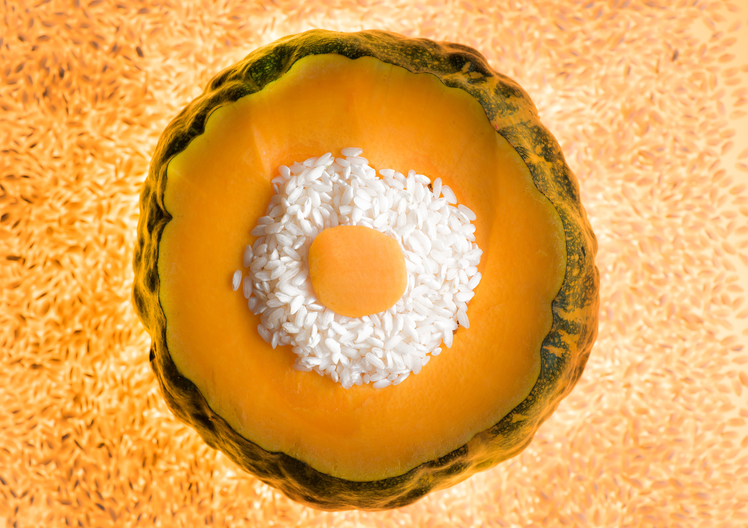 rice and pumpkin