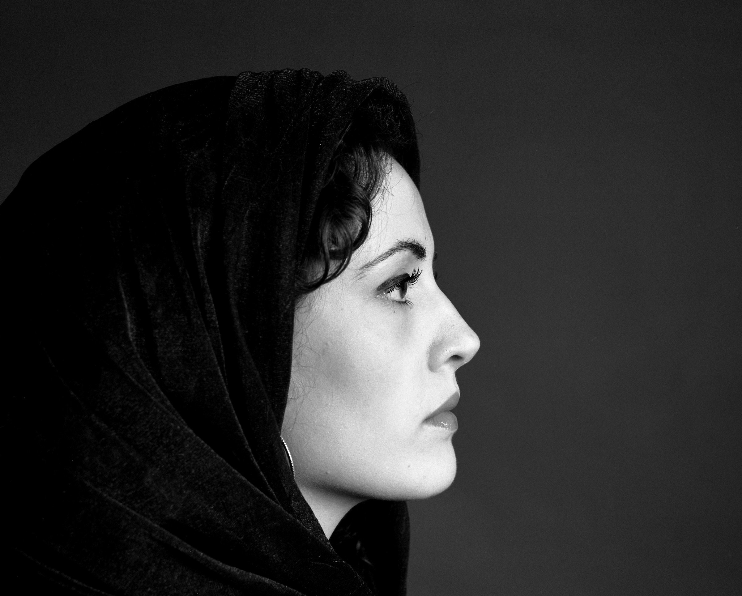 Profile of woman