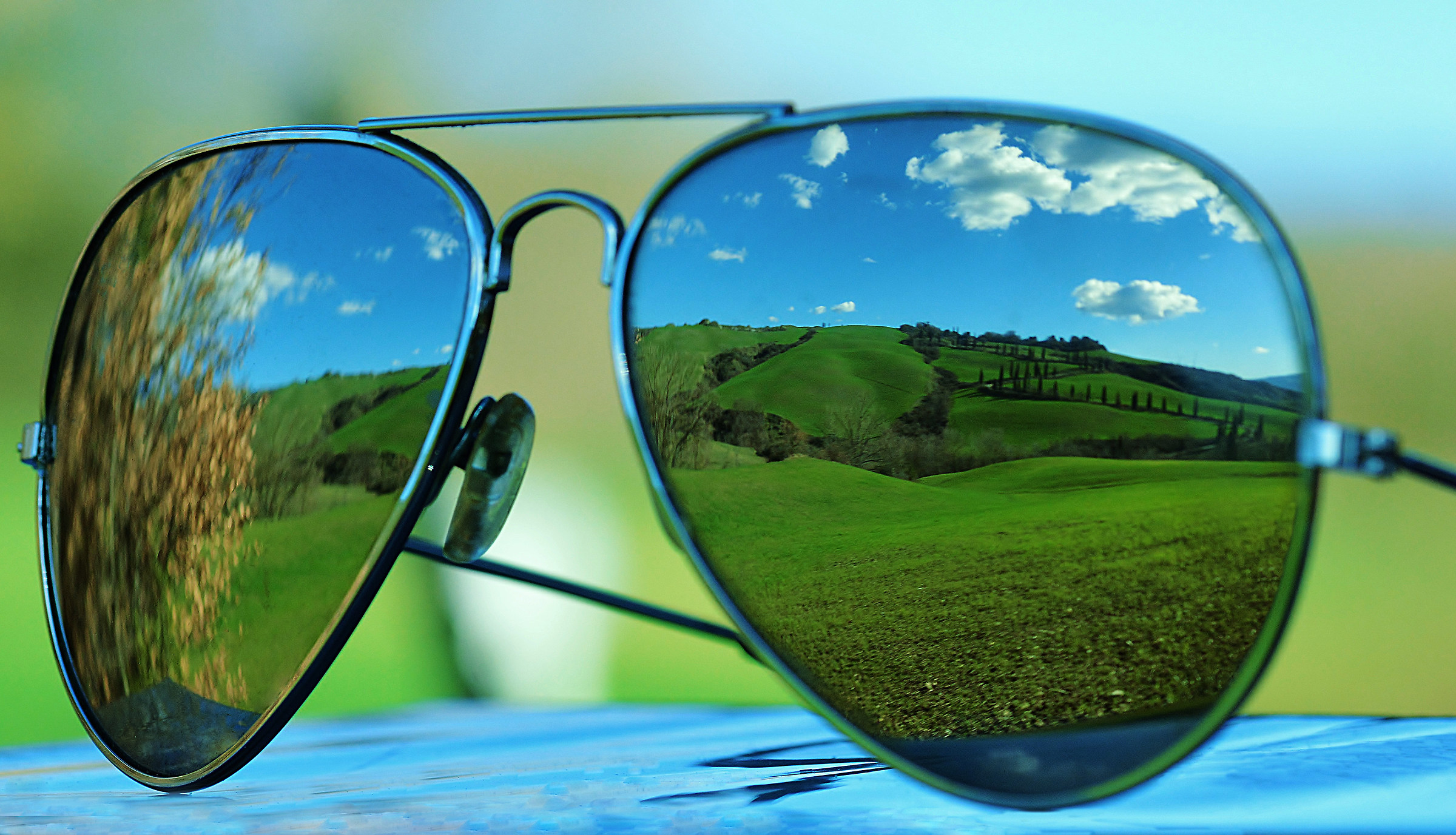 Reflexes in the Val d'Orcia. La Foce
