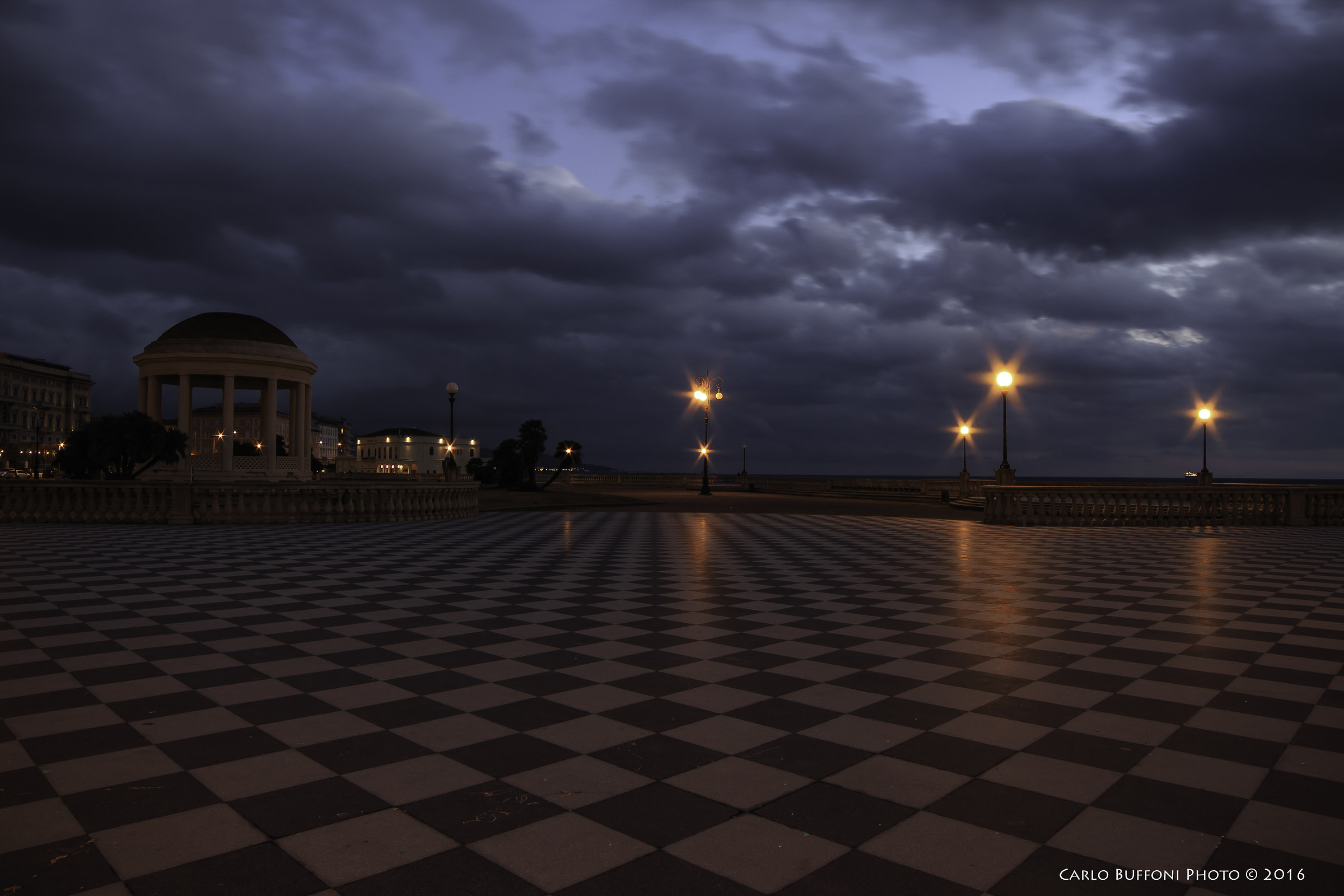 Threatening clouds at Mascagni Terrace