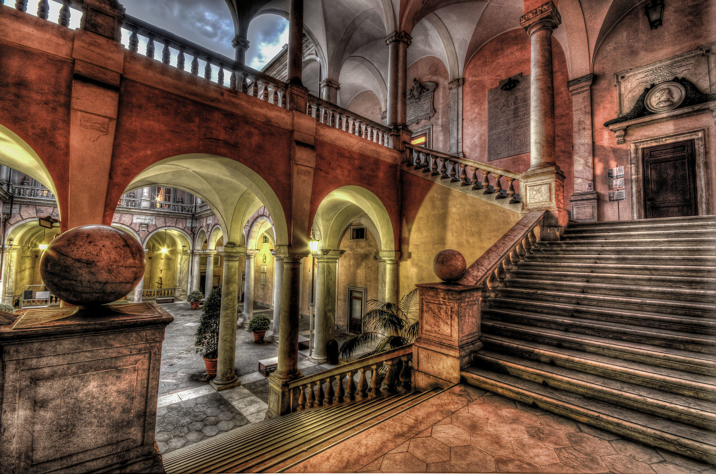 Palazzo Tursi Genoa ... internal characteristic