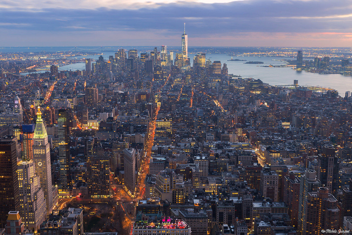 Blue Hour from Empire State Building - South