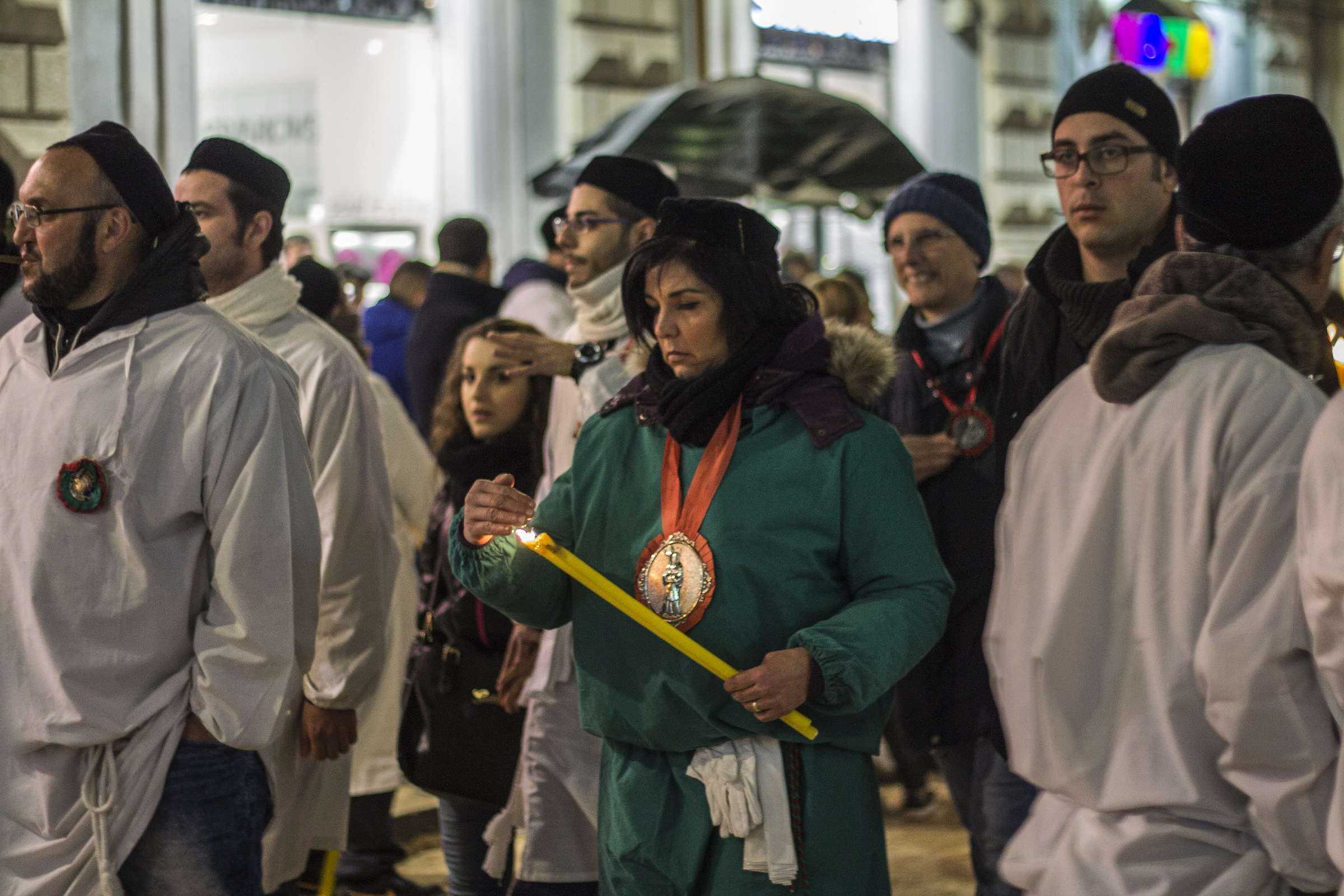 Devota di sant'Agata con il sacco