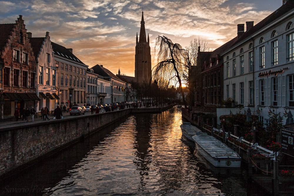 Bruges, Incantevole tramonto