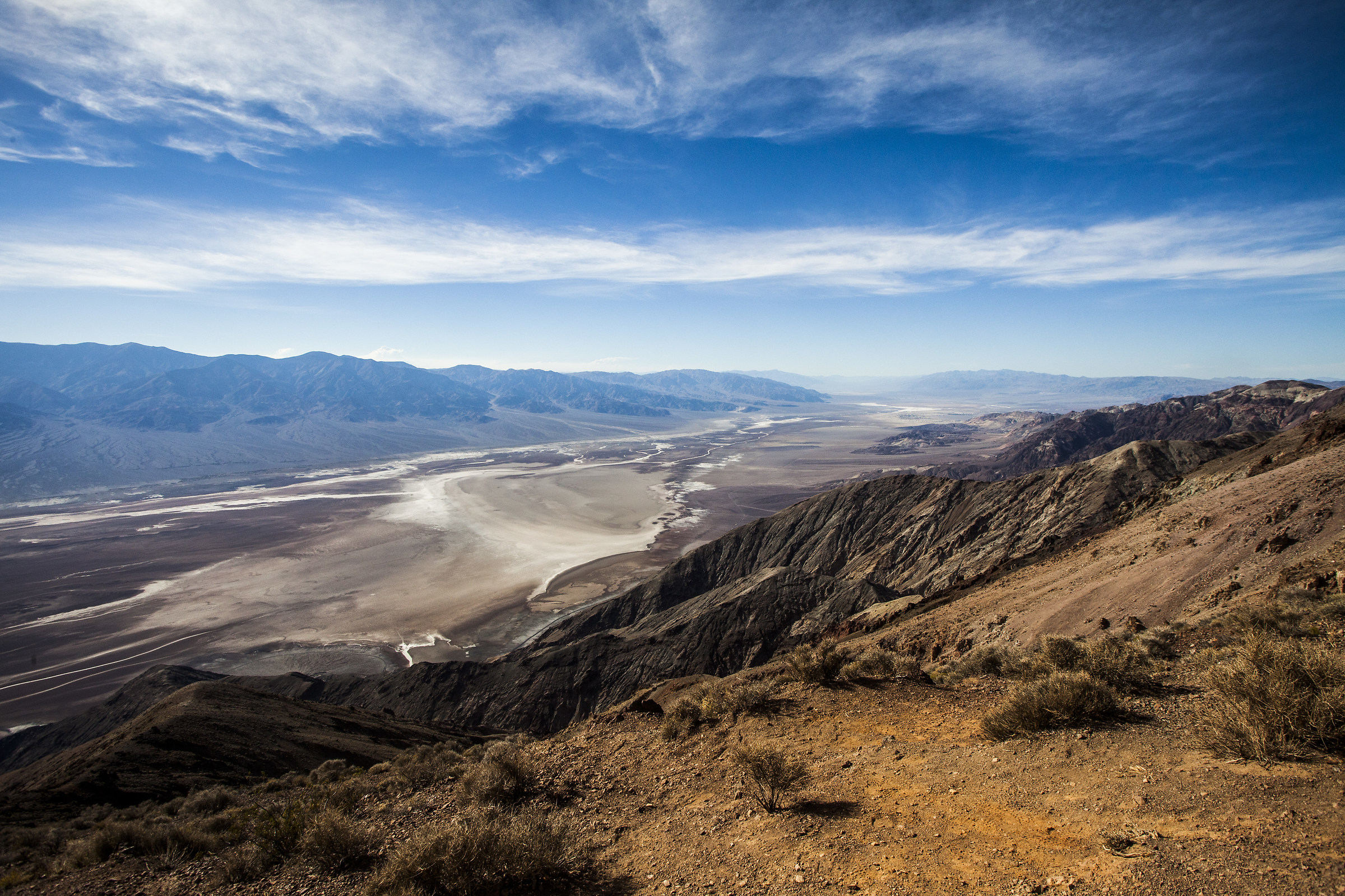 Dante's View e la vista sul Devil's golf Course