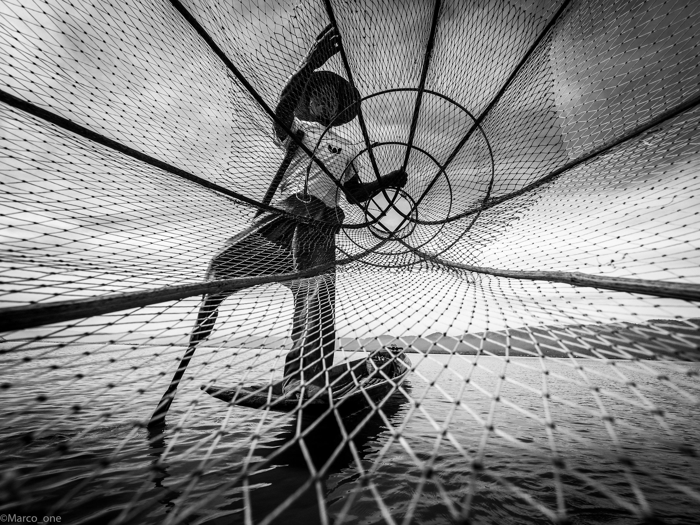 Pesca sul lago Inle. Myanmar 2015