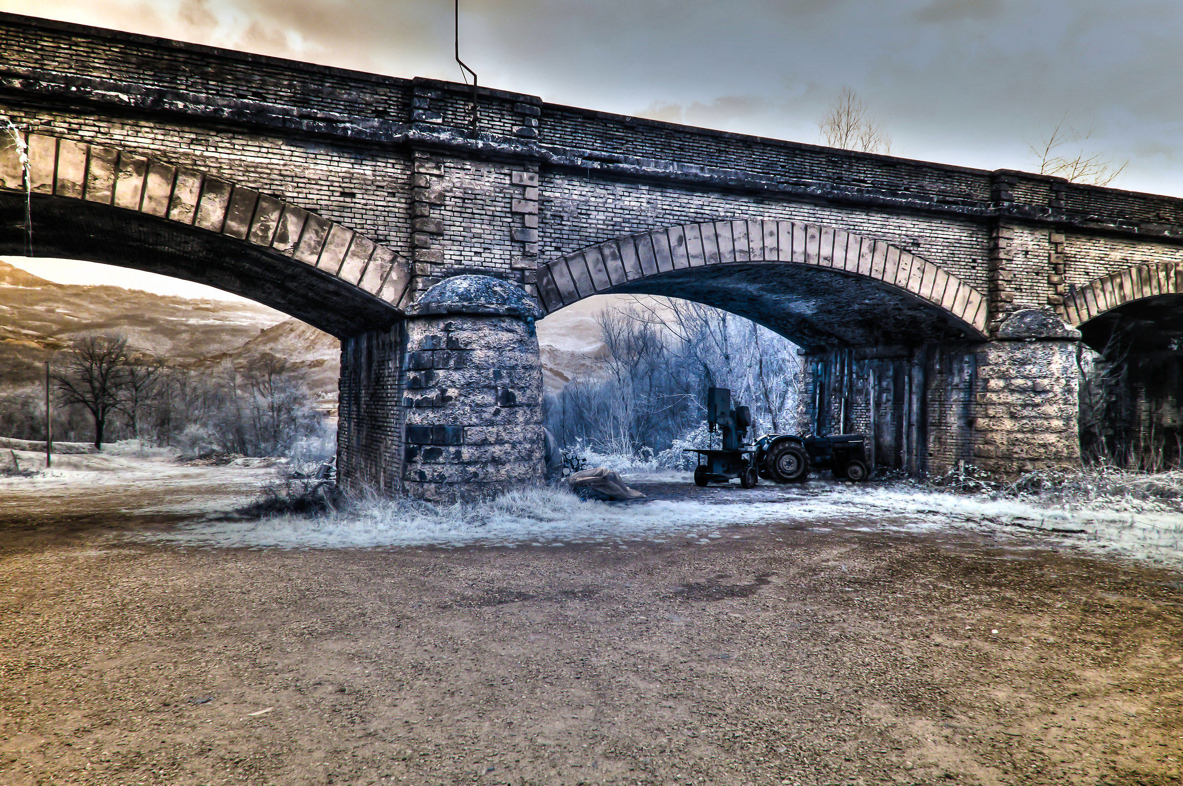 Punto di vista di un ponte.