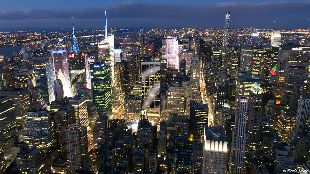 Blue Hour from Empire State Building - North