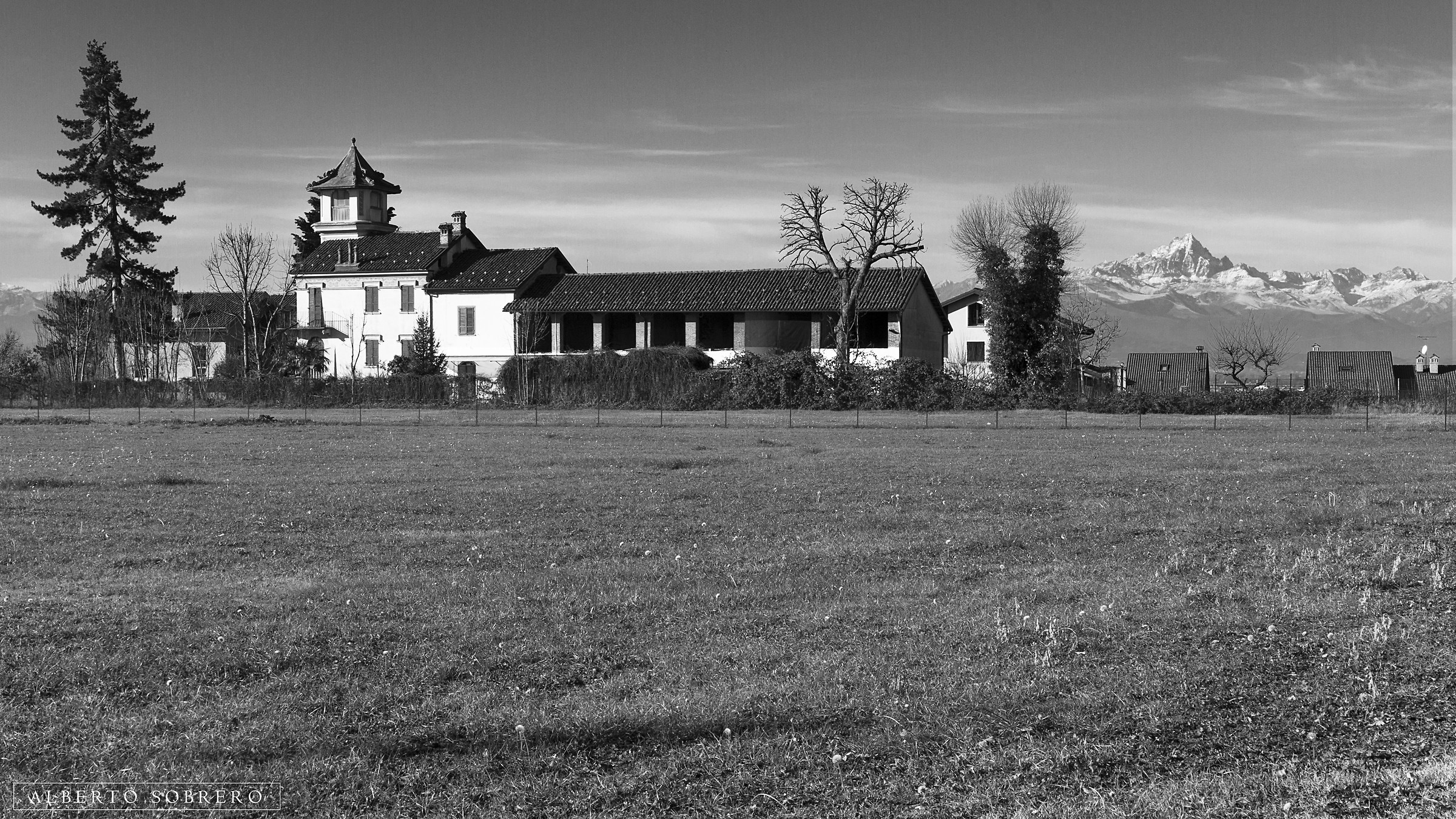 Last houses ... to the Alps