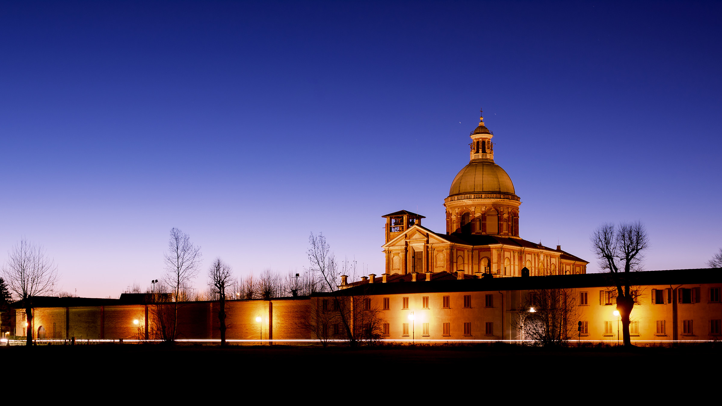 The night at the Shrine of Caravaggio