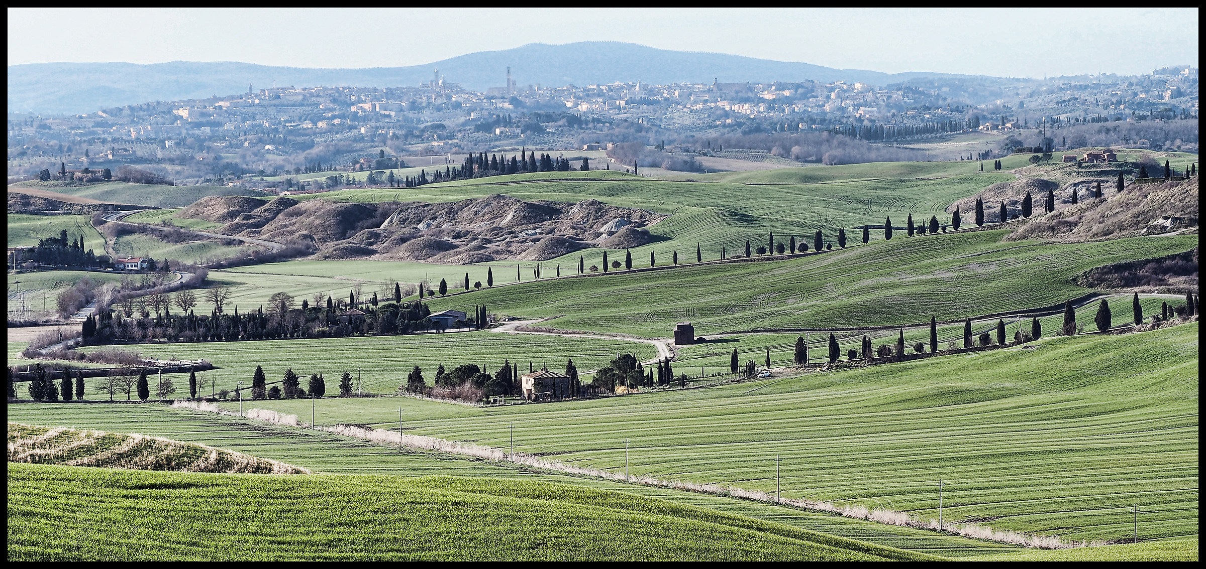 Siena view from crete