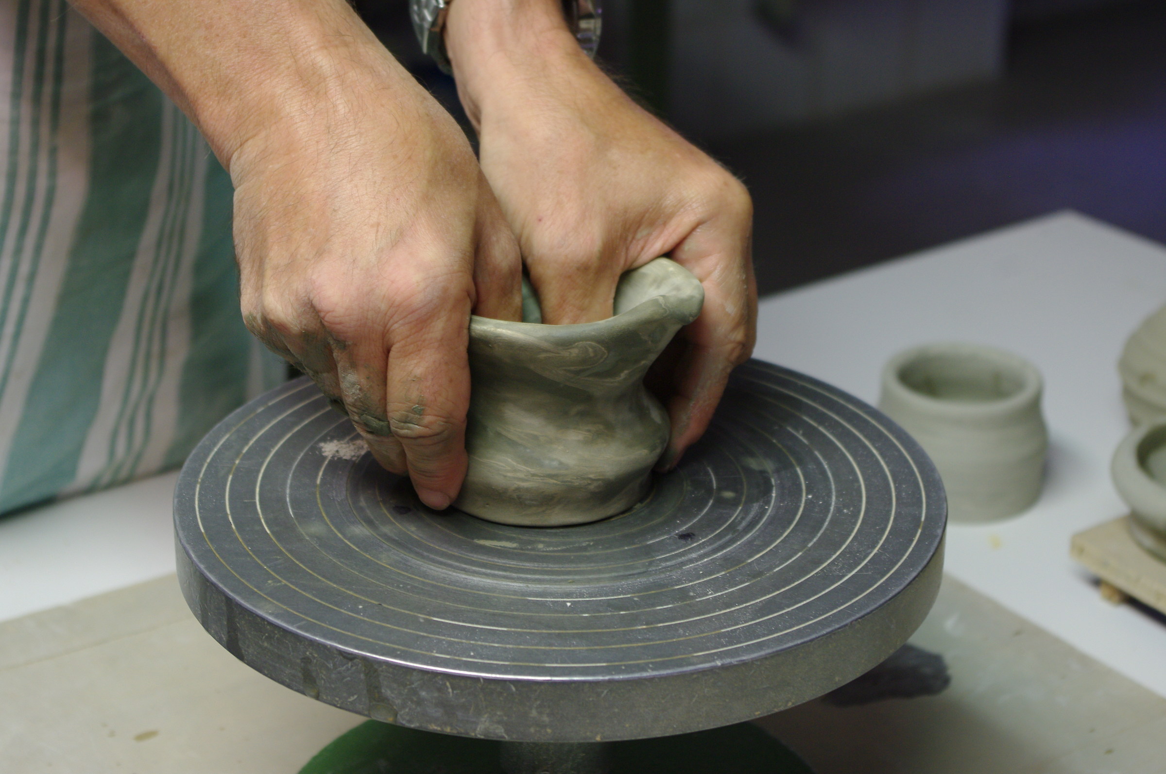 And the hand-shaped vase