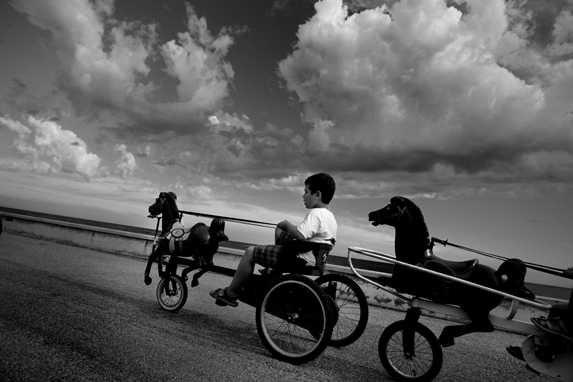 We rush to see the show!