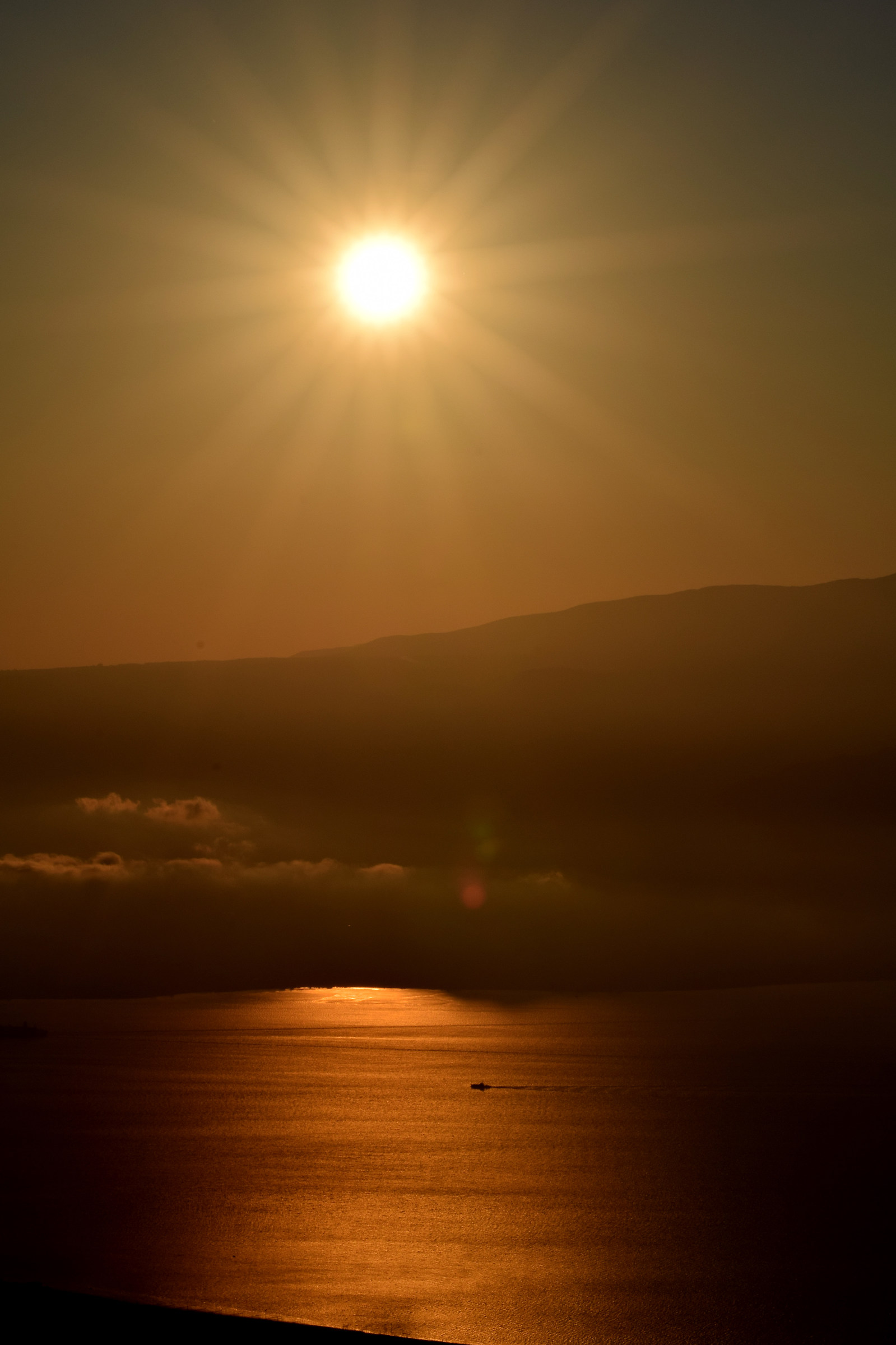 Sunrise over the Straits of Messina