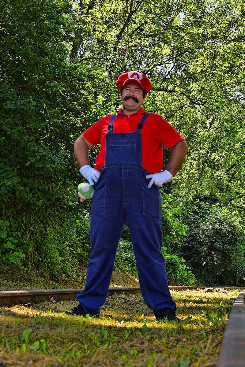 Cosplayer super Mario