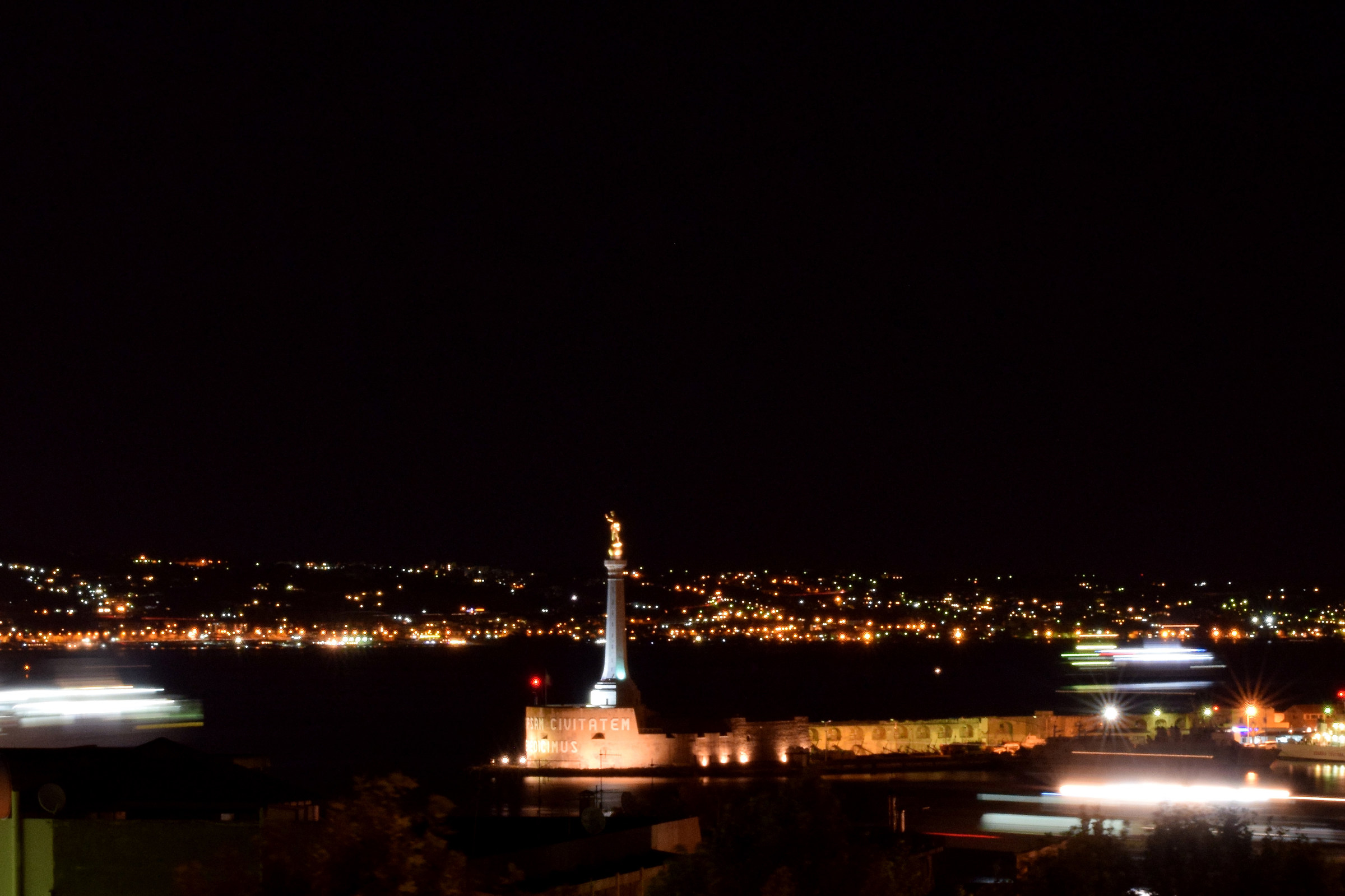 Ships on the Strait of Messina