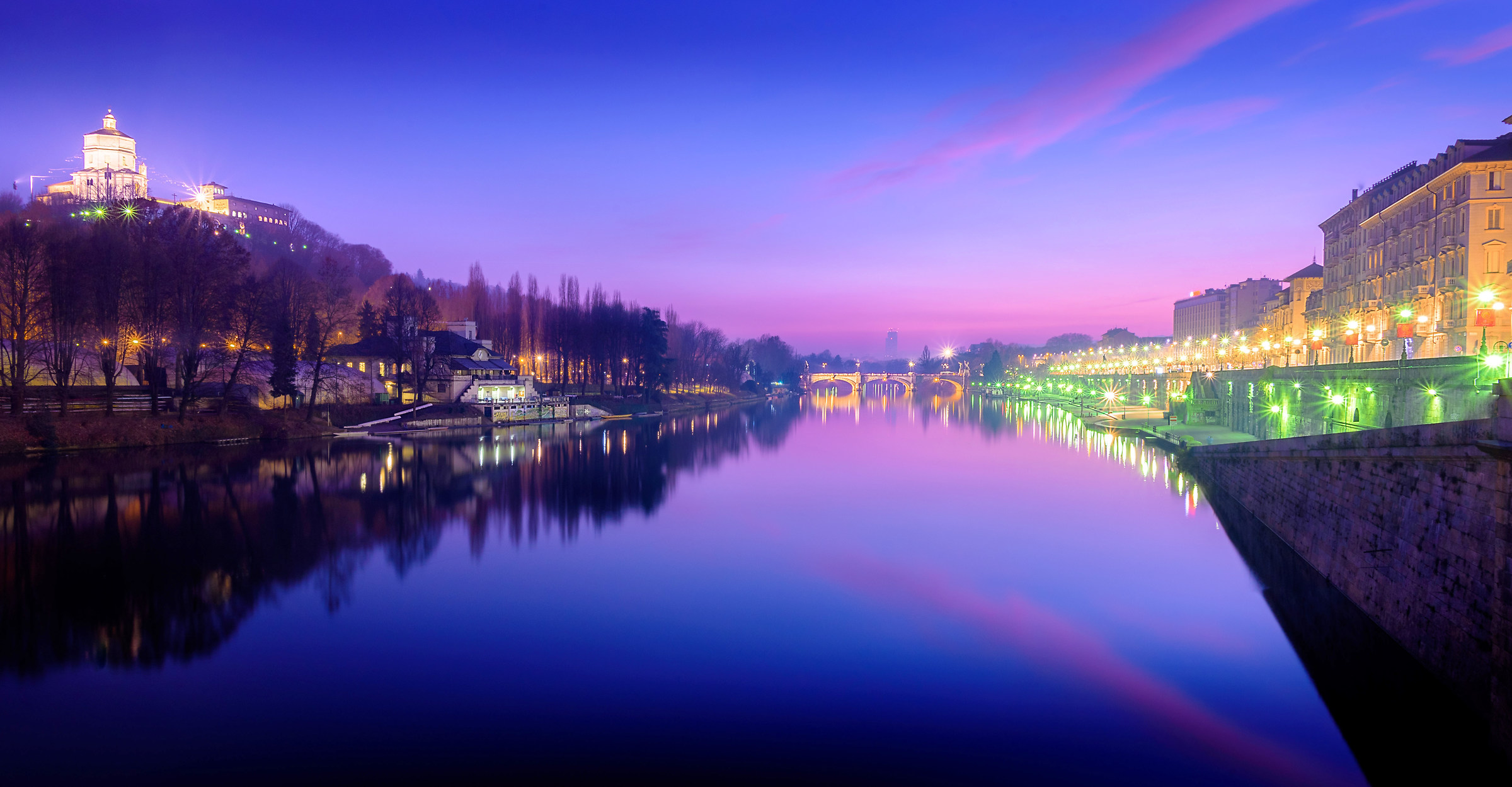 Tramonto oltre Torino