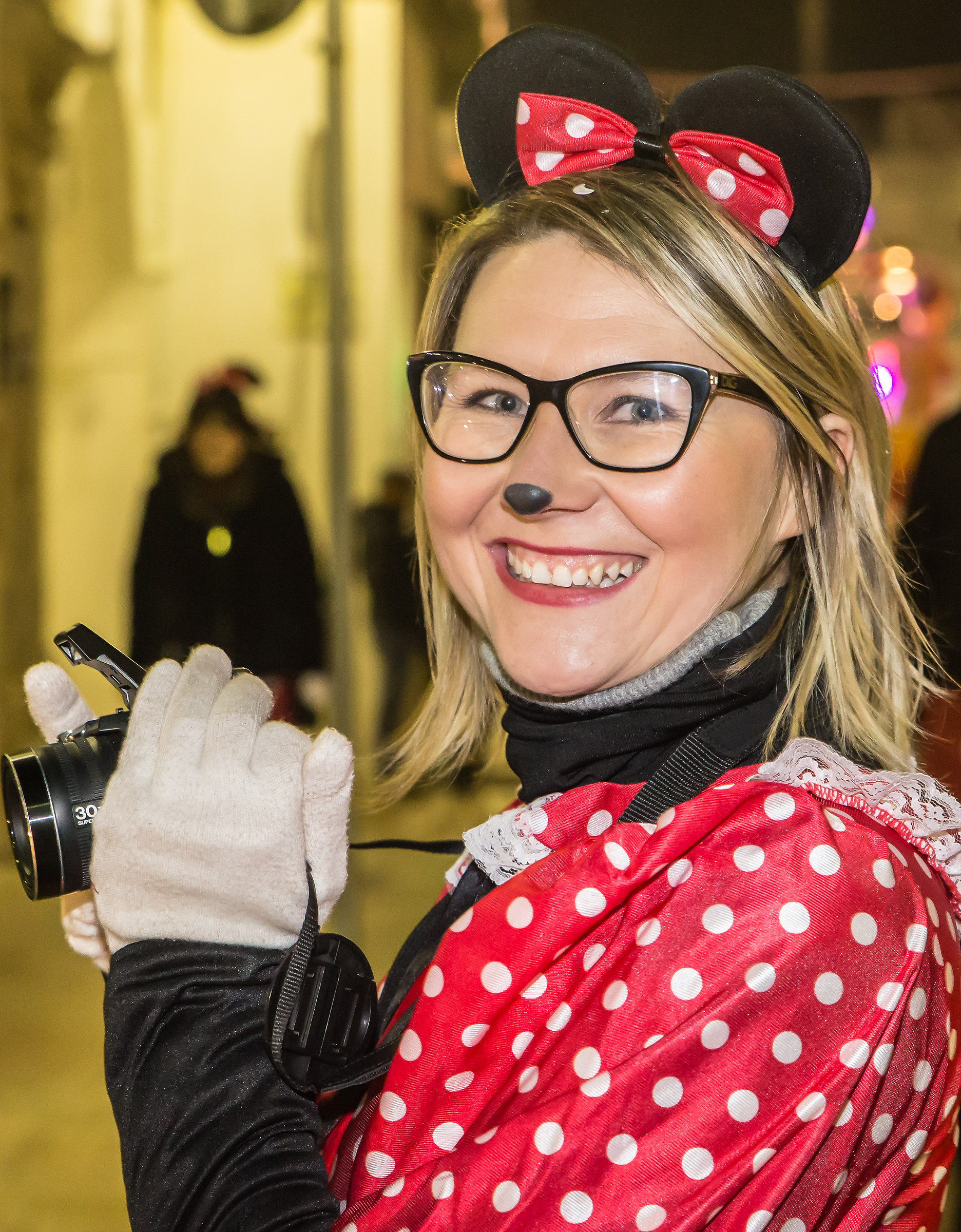 photographing masked