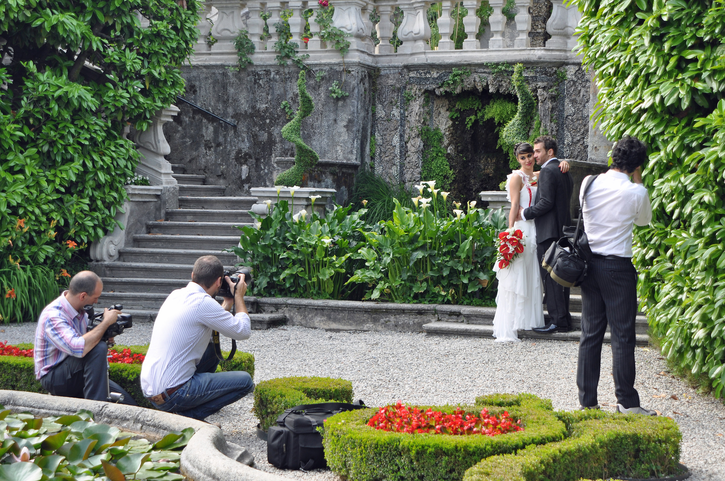 Photographing the photographers at Villa Carlotta