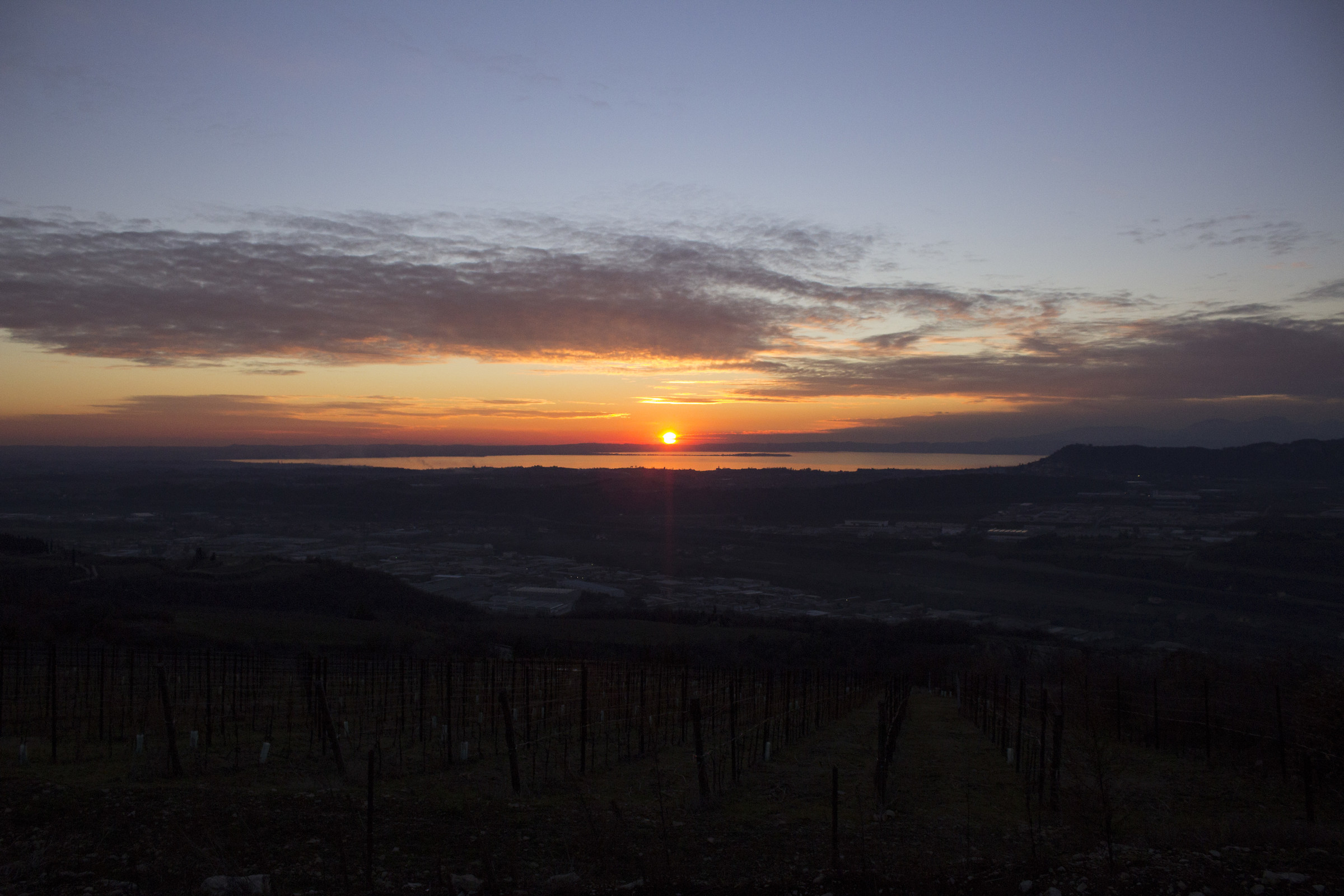 Garda Lake photographed from Loc. Ca de la Pela