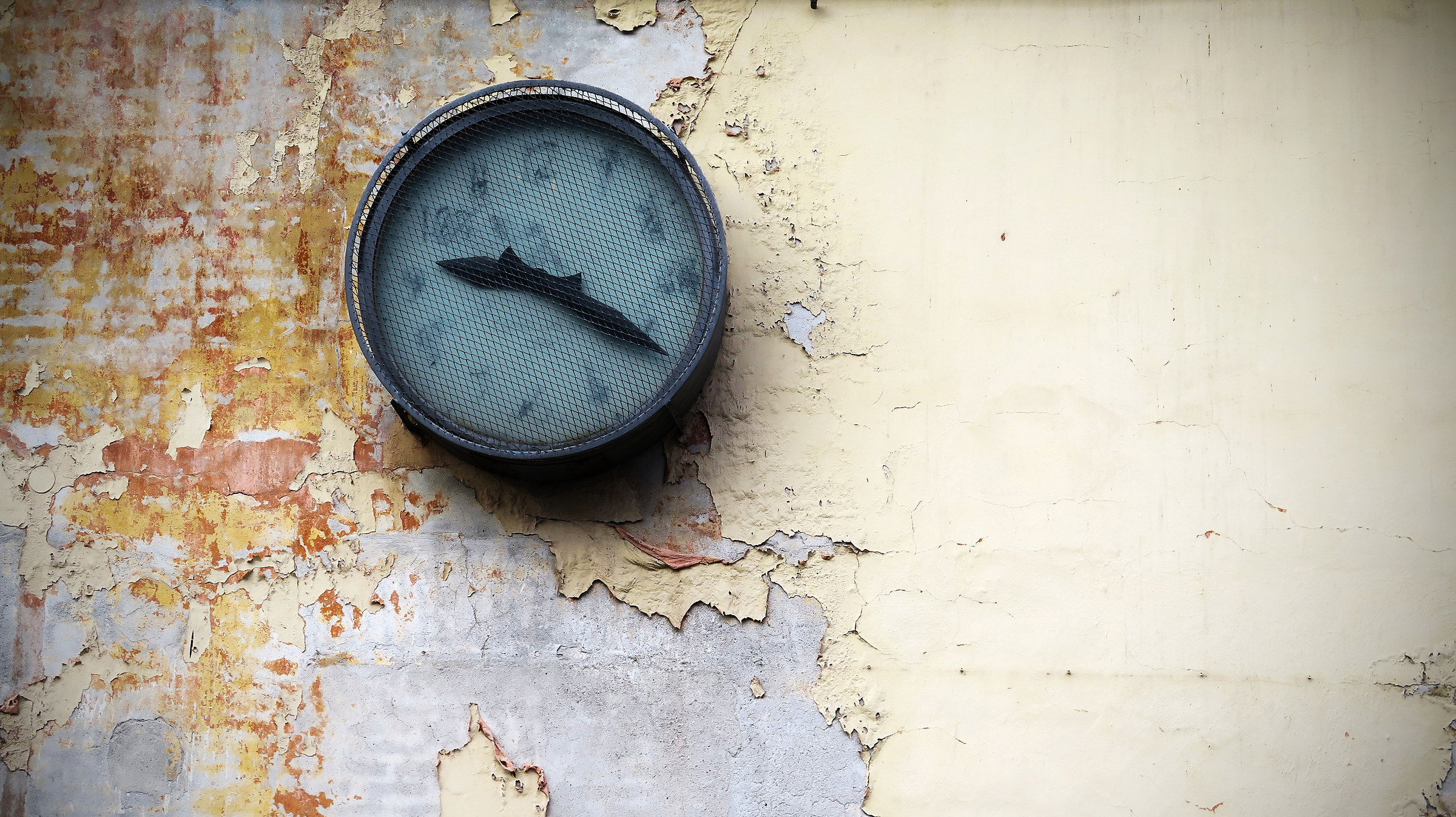 Old clock in San Germano Chisone