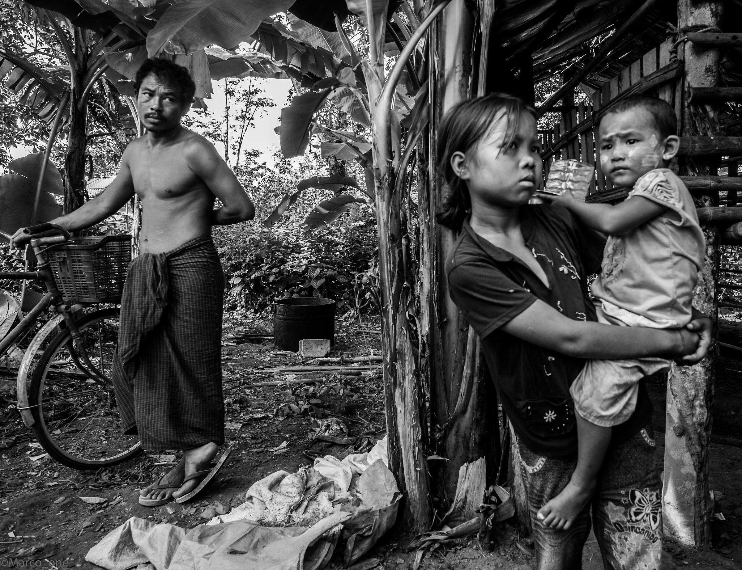 Family. Myanmar in 2015.