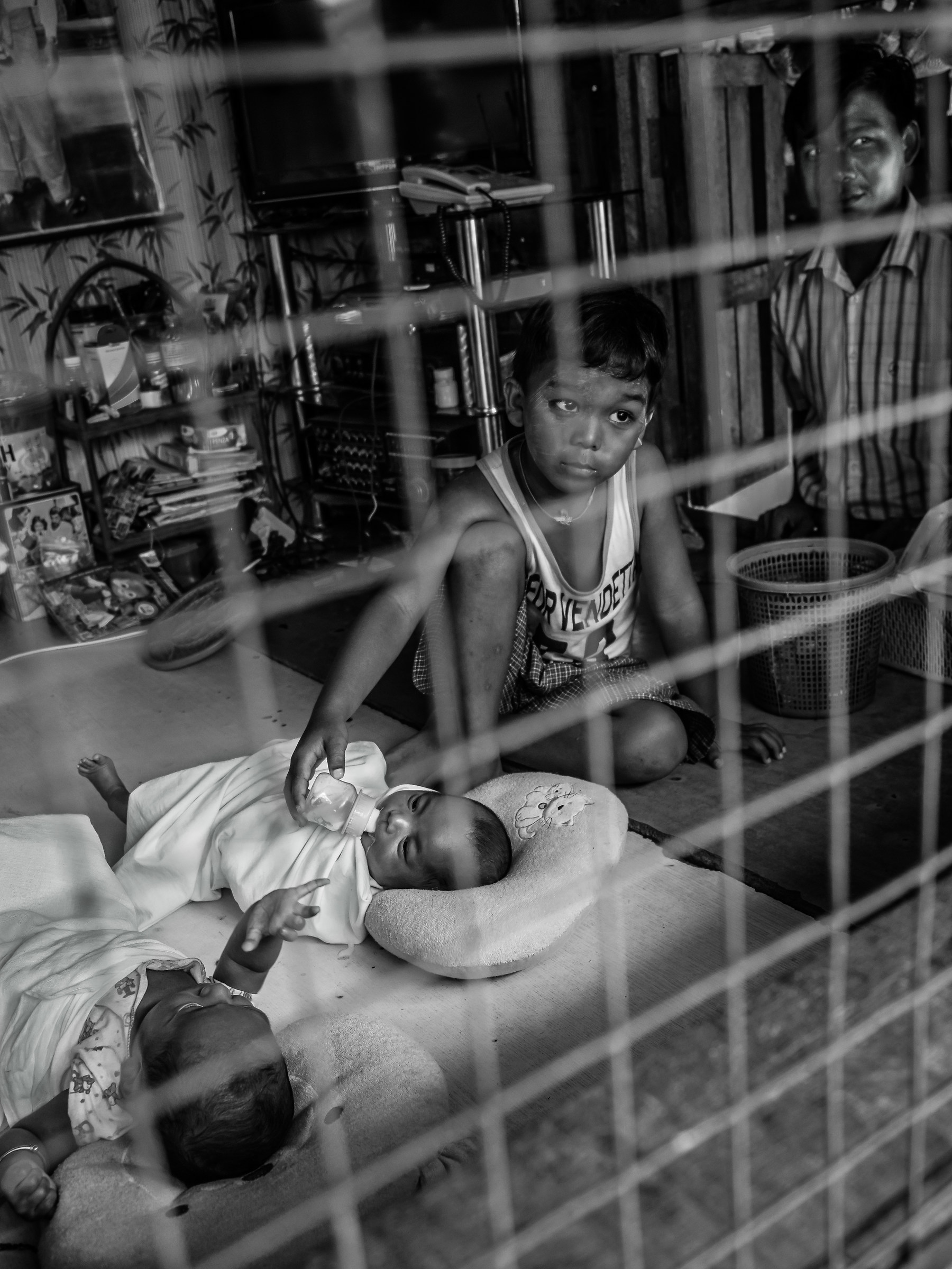 Family. Myanmar in 2015.