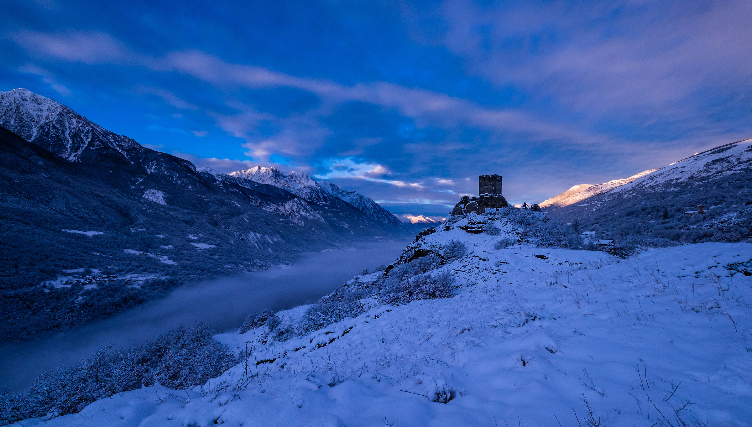 Castello di Cly Saint-Denis Valle D'Aosta Febbraio 2016