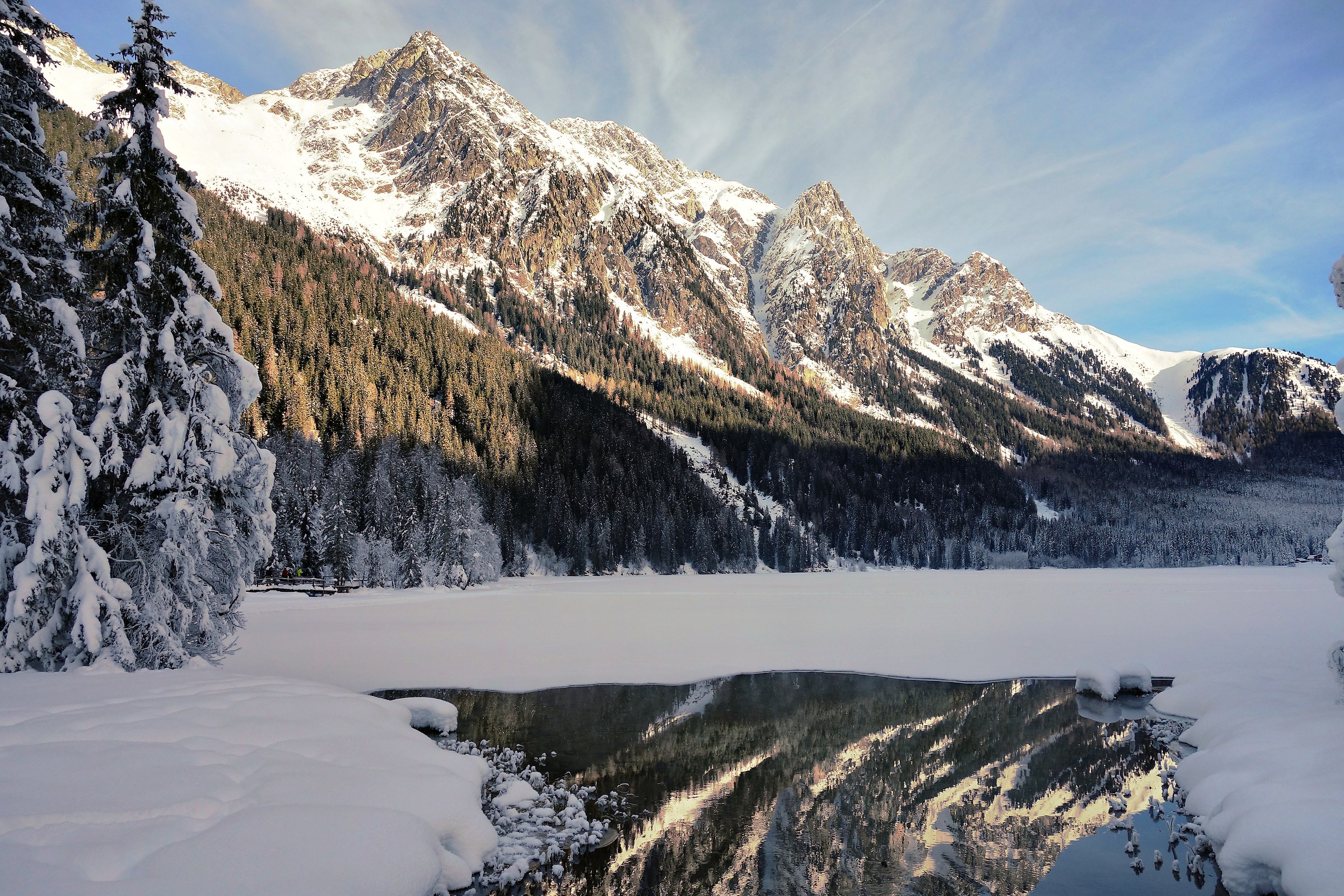 Reflected on the Frozen Lake